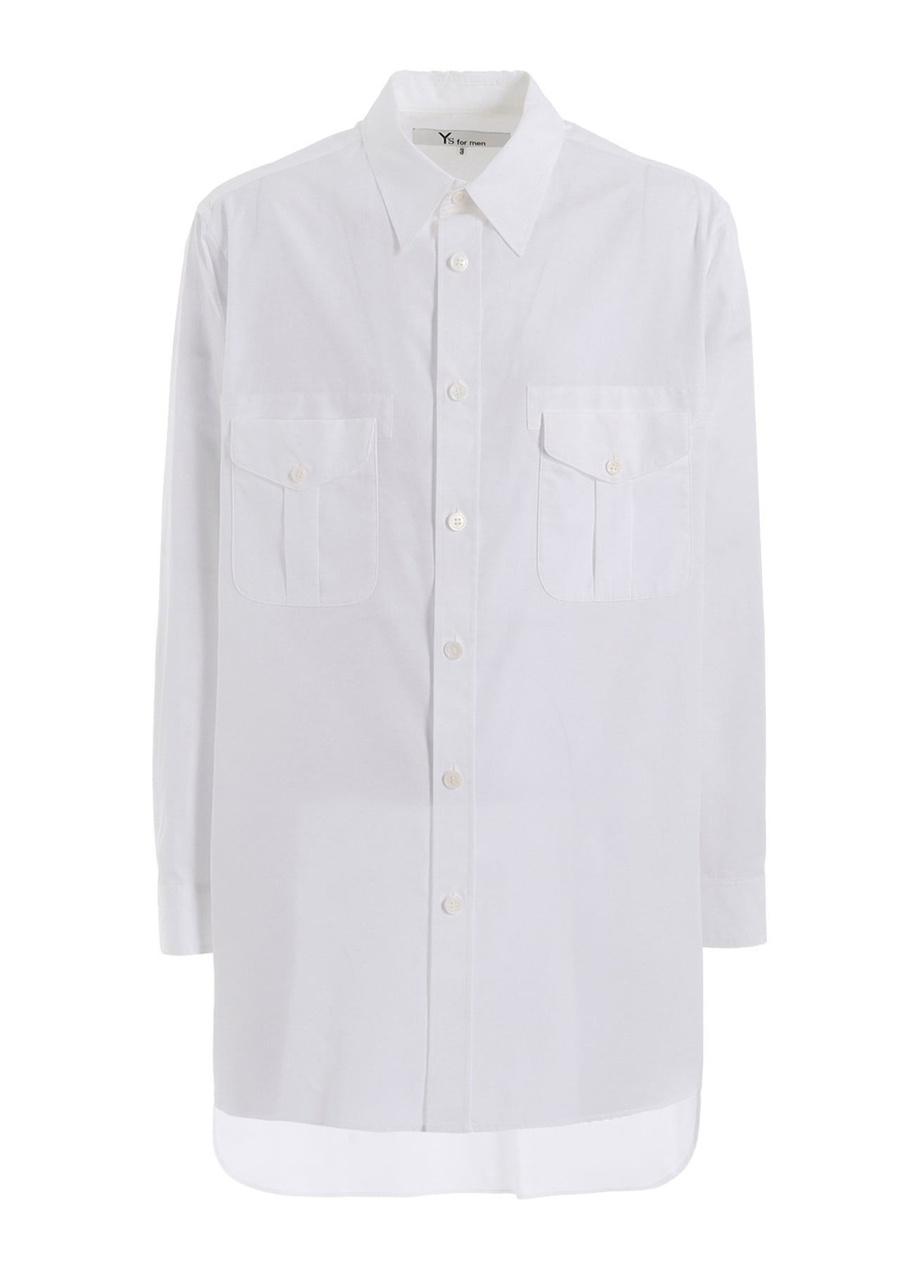 100/2 BROAD SHIRT WITH DOUBLE CHEST PATCH POCKETS