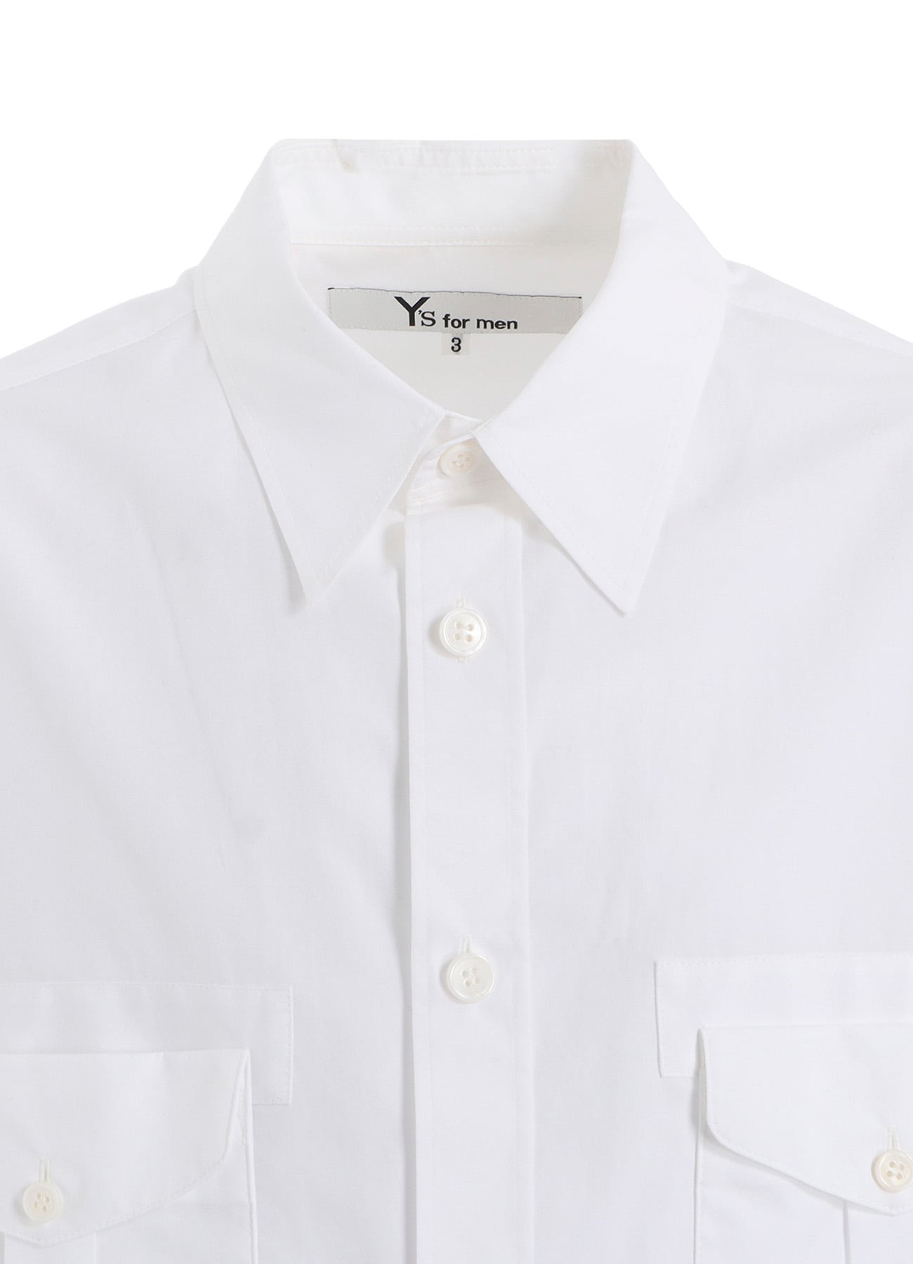 100/2 BROAD SHIRT WITH DOUBLE CHEST PATCH POCKETS