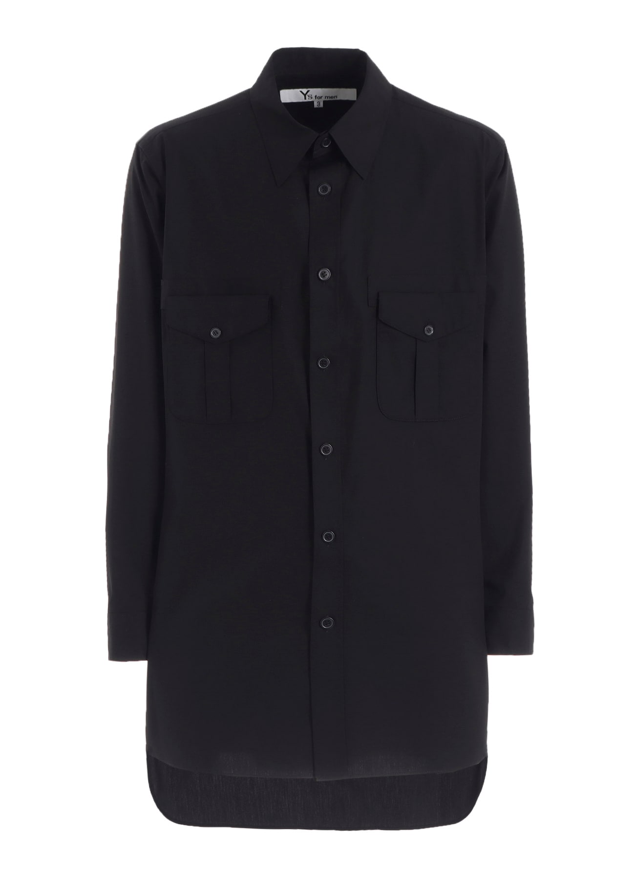 100/2 BROAD SHIRT WITH DOUBLE CHEST PATCH POCKETS