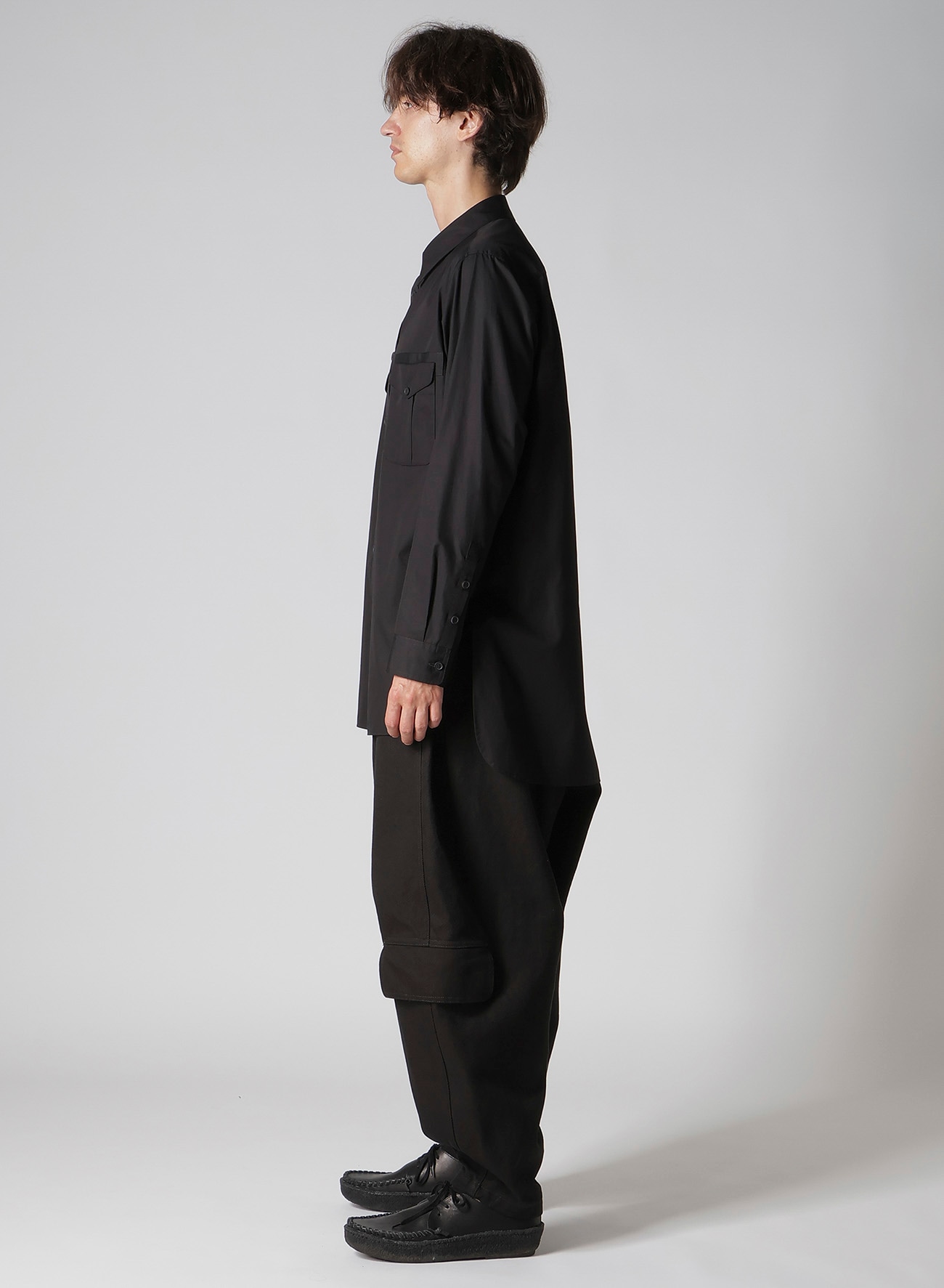 100/2 BROAD SHIRT WITH DOUBLE CHEST PATCH POCKETS