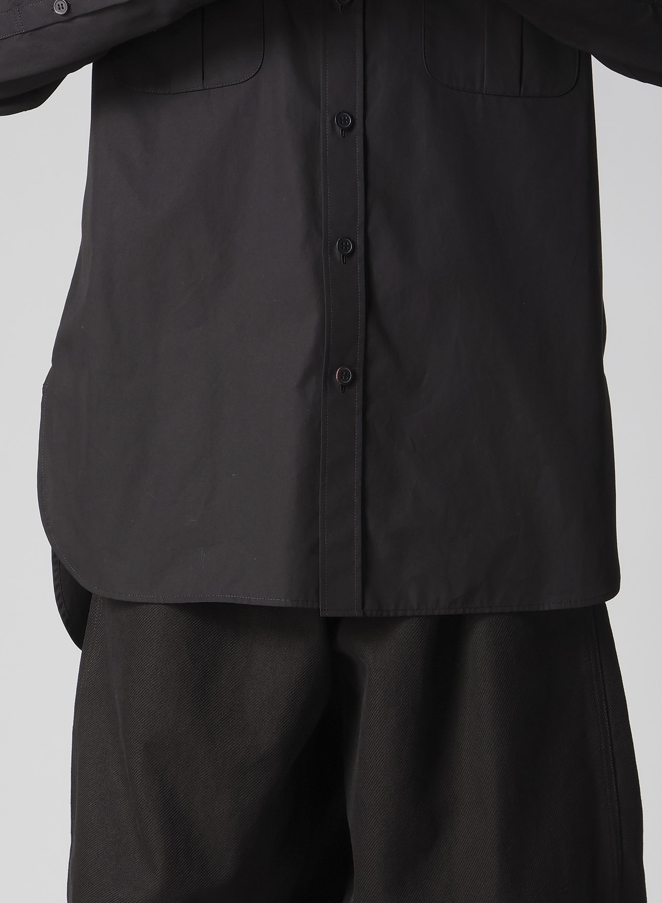 100/2 BROAD SHIRT WITH DOUBLE CHEST PATCH POCKETS