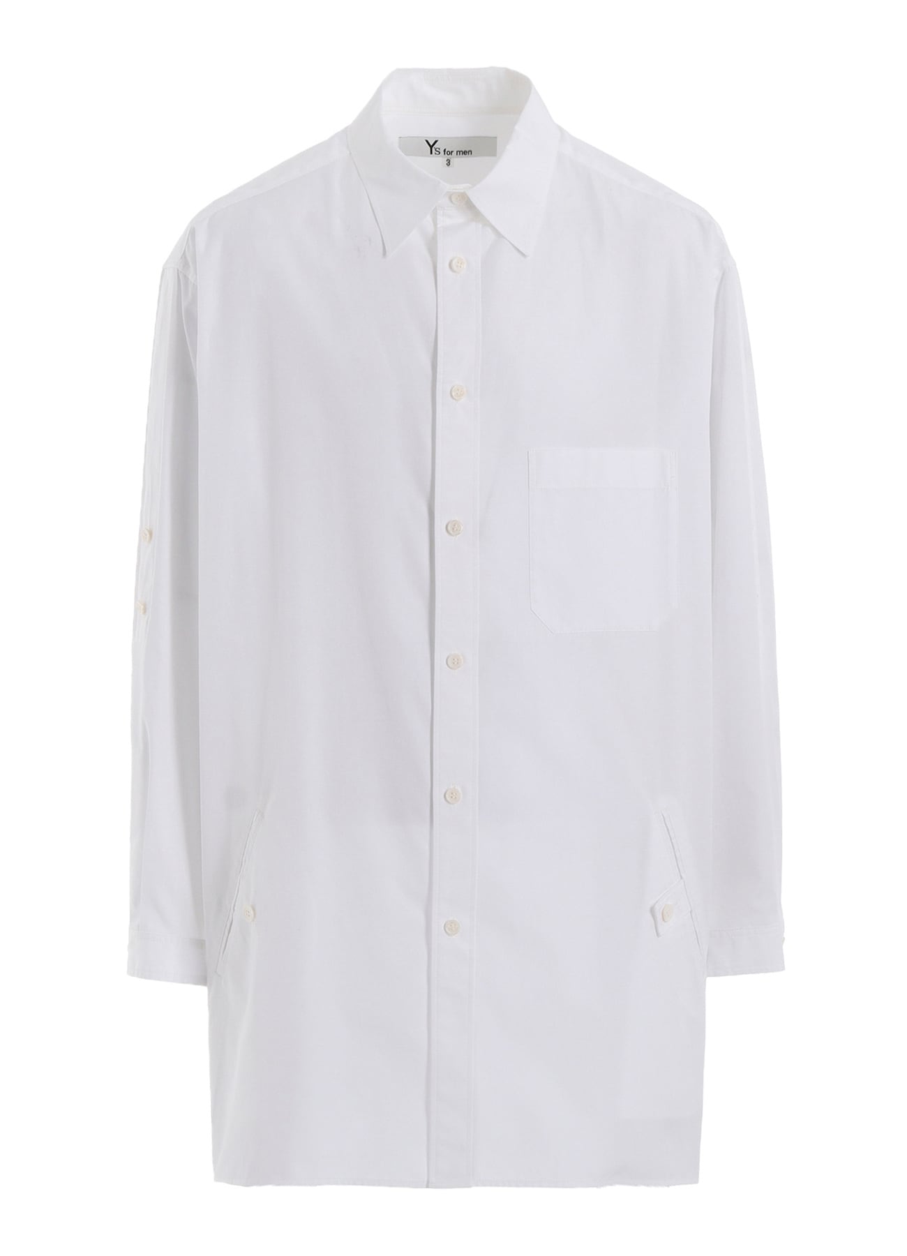 100/2 BROAD SHIRT WITH TAB DETAIL