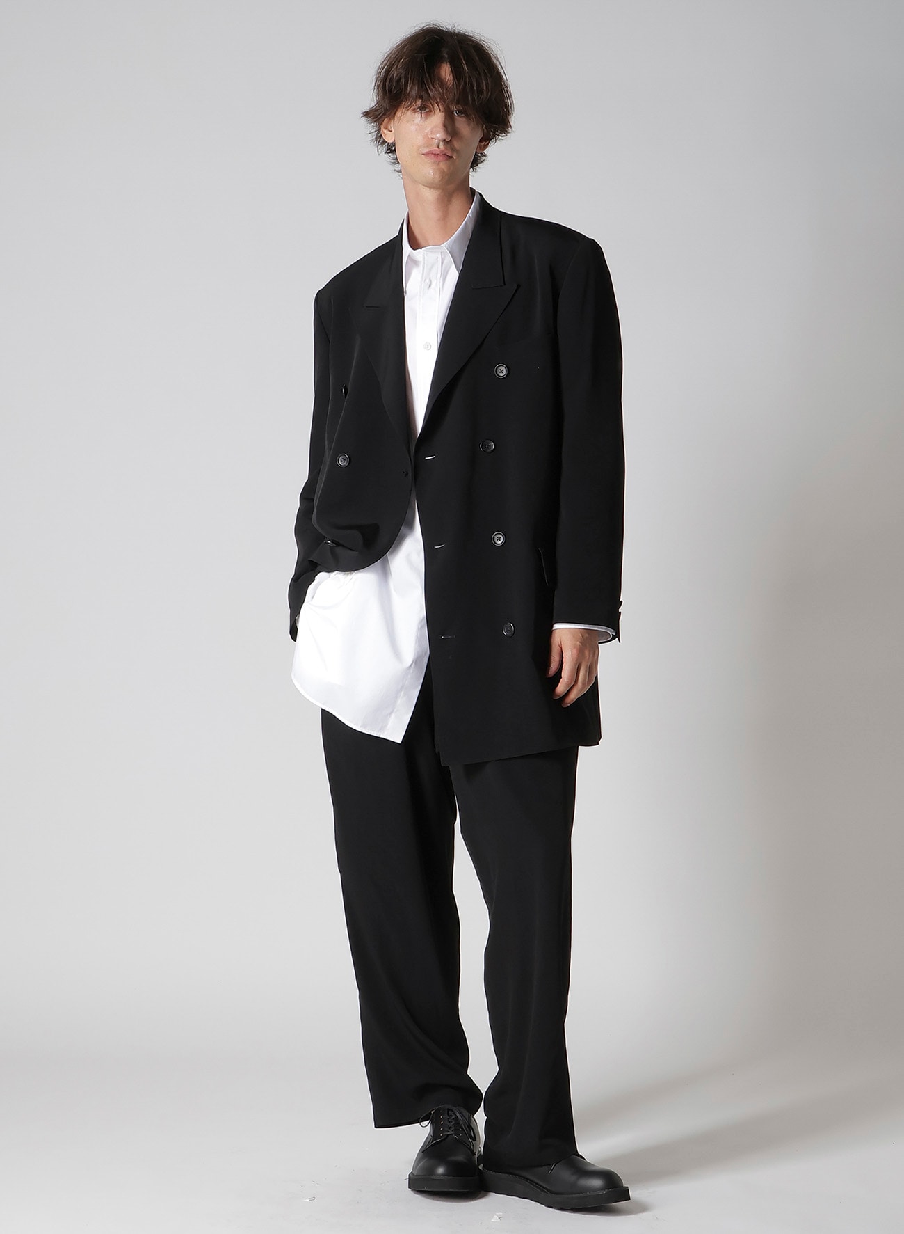 100/2 BROAD SHIRT WITH TAB DETAIL