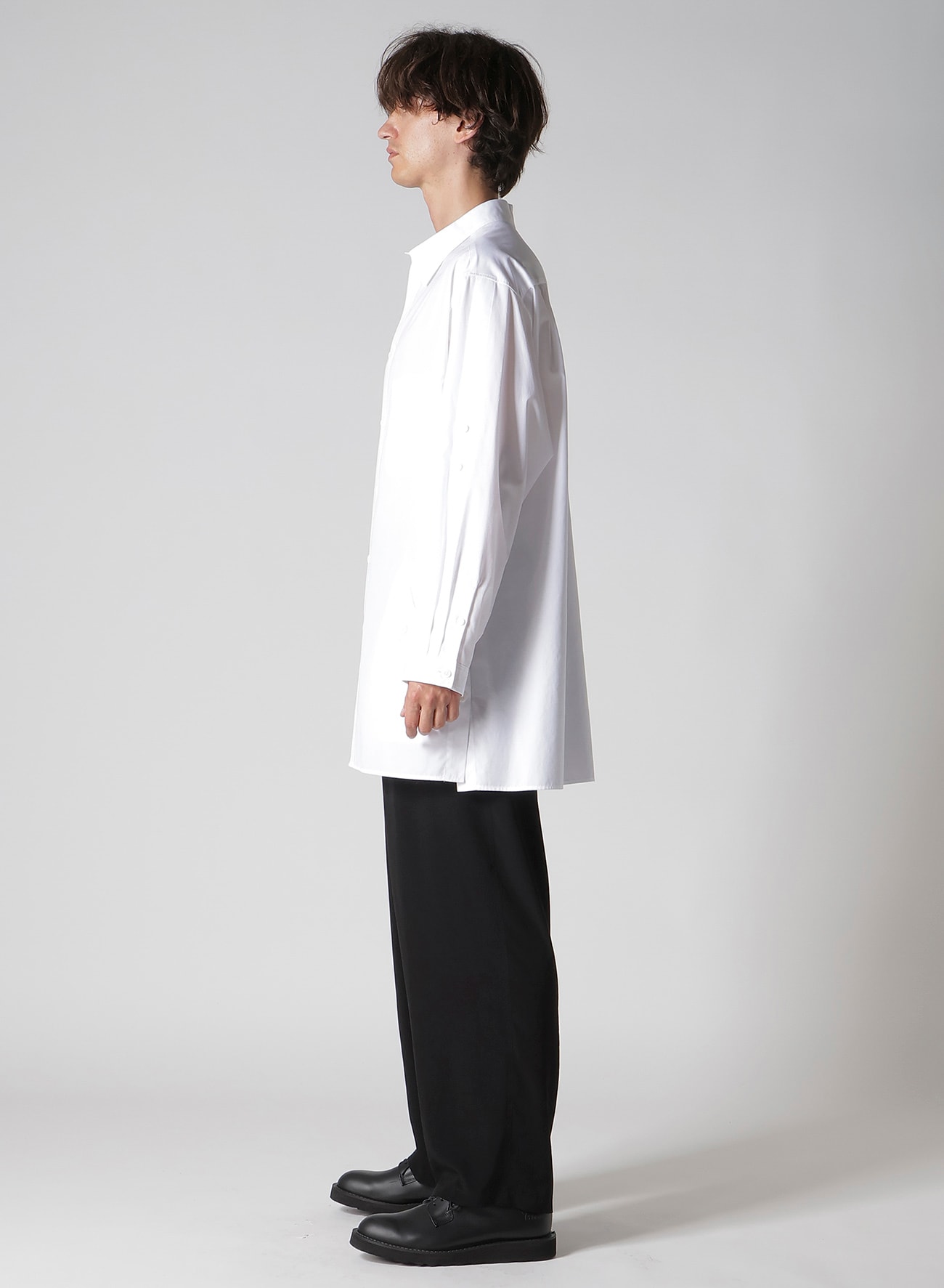 100/2 BROAD SHIRT WITH TAB DETAIL