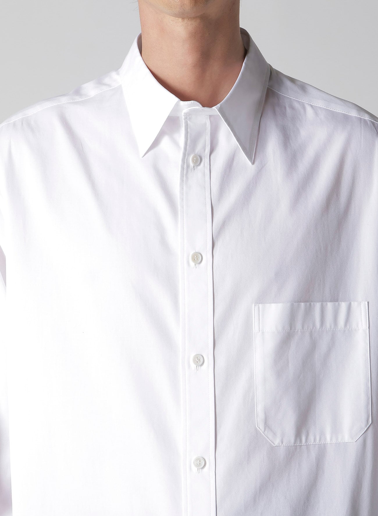 100/2 BROAD SHIRT WITH TAB DETAIL