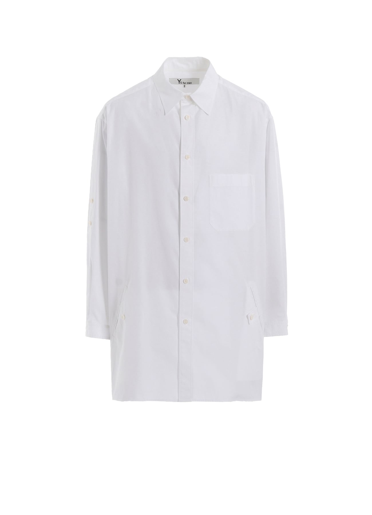 100/2 BROAD SHIRT WITH TAB DETAIL