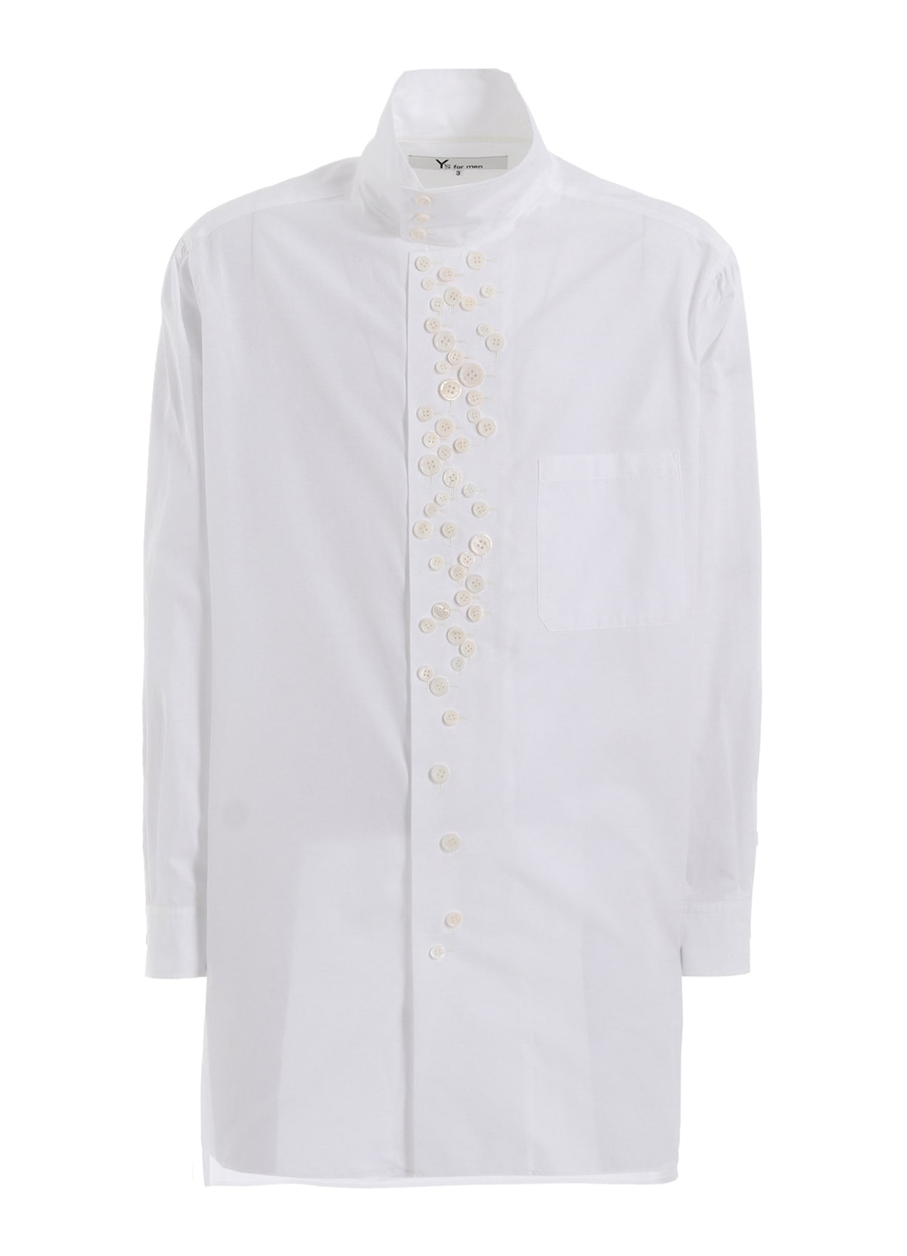 100/2 BROAD LONG SLEEVE SHIRT WITH MANY BUTTONS