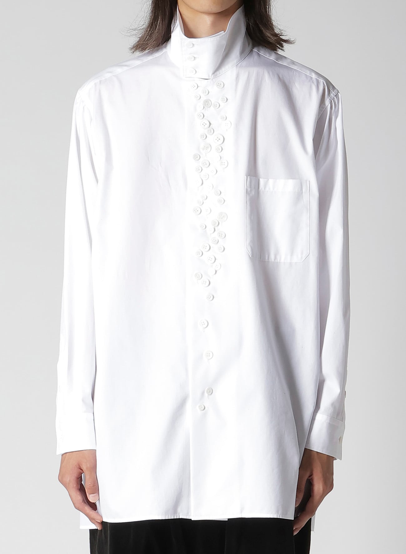 100/2 BROAD LONG SLEEVE SHIRT WITH MANY BUTTONS