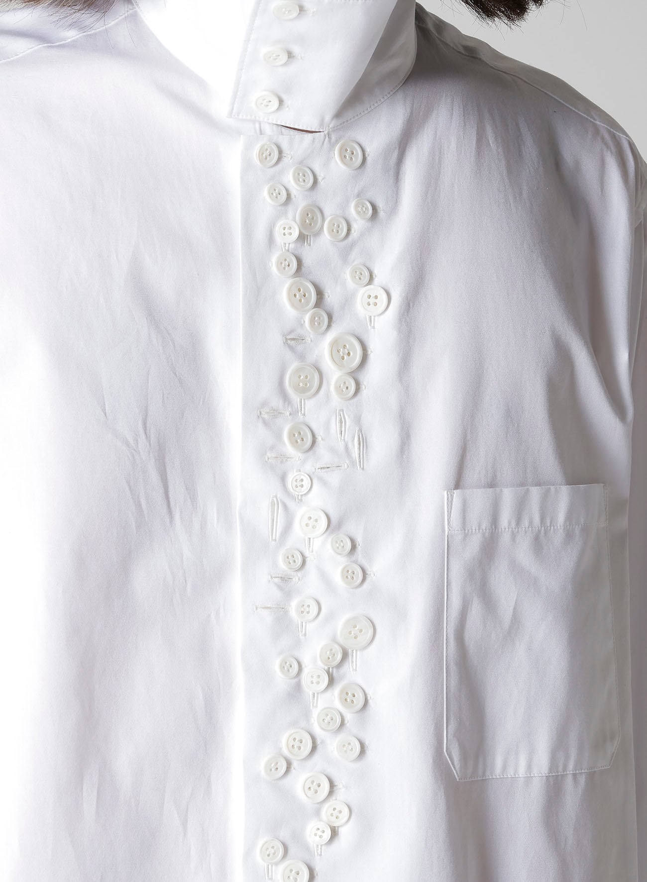 100/2 BROAD LONG SLEEVE SHIRT WITH MANY BUTTONS
