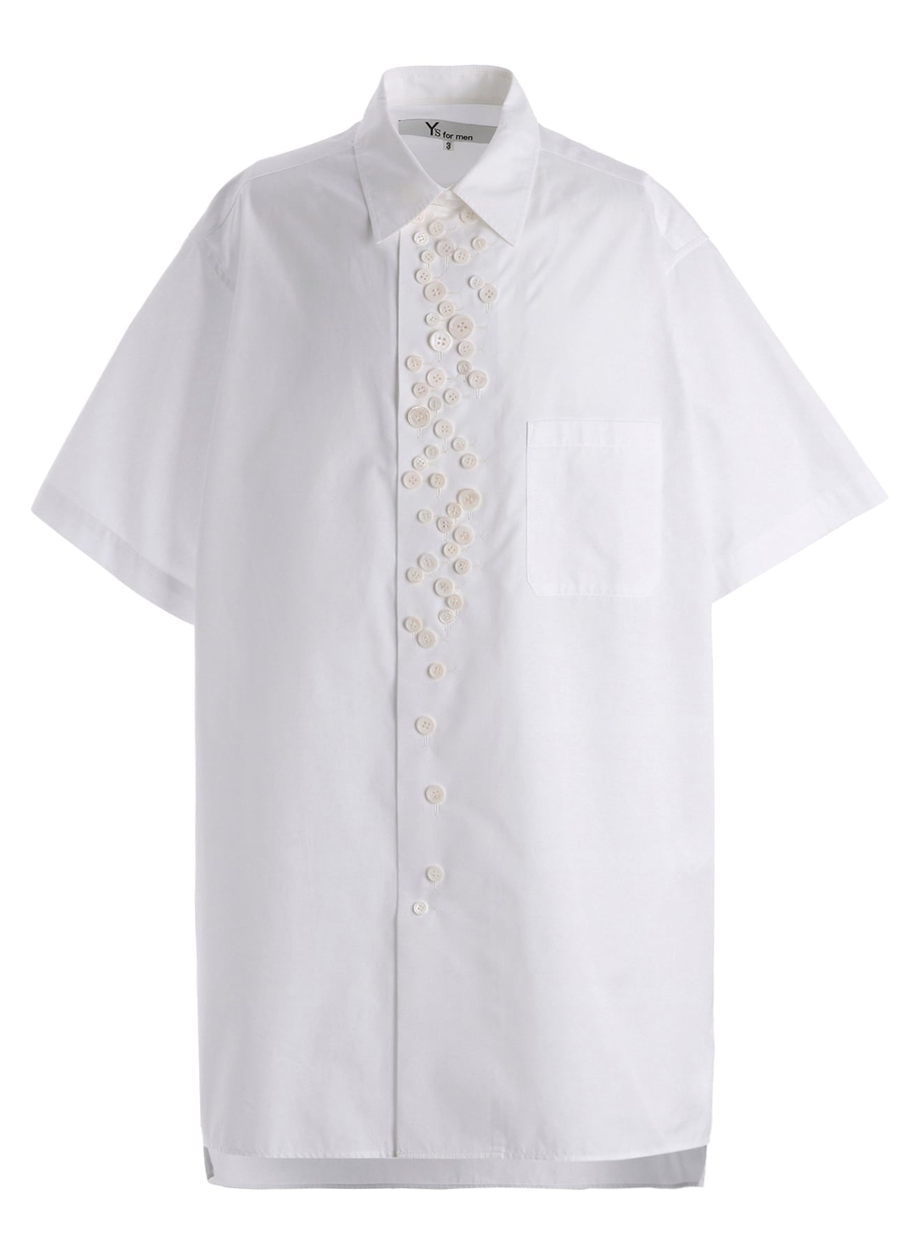 100/2 BROAD SHORT SLEEVE SHIRT WITH MANY BUTTONS