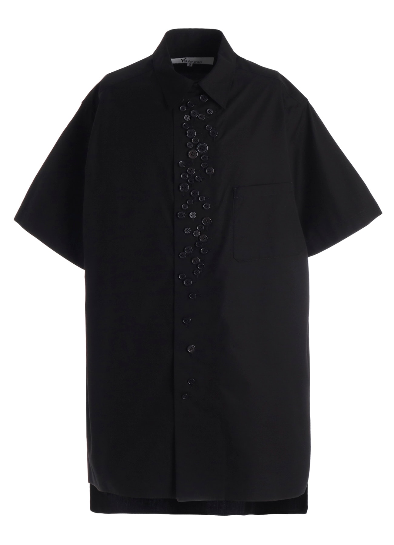 100/2 BROAD SHORT SLEEVE SHIRT WITH MANY BUTTONS