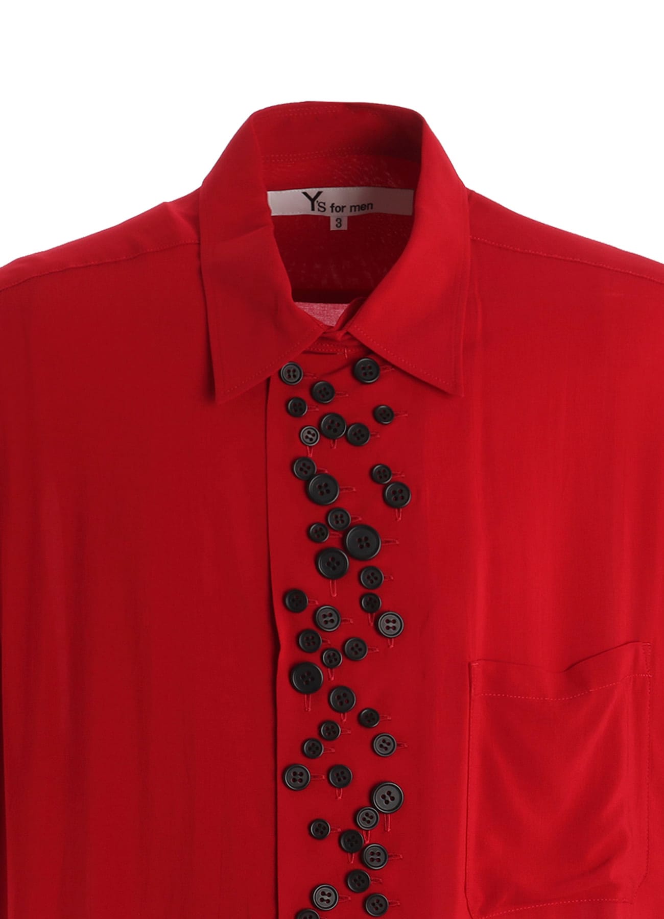 RAYON SHORT SLEEVE SHIRT WITH MANY BUTTONS