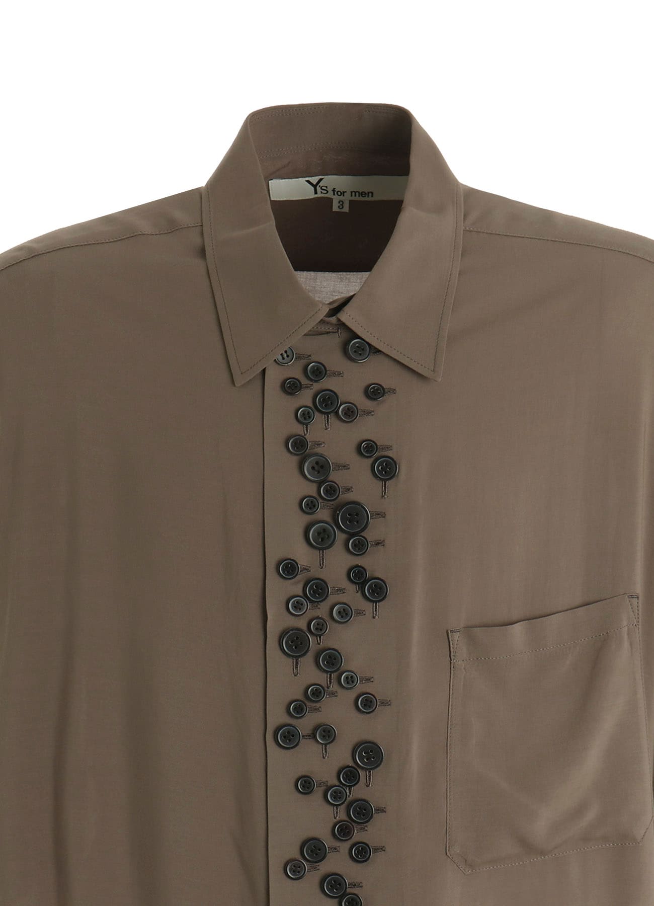 RAYON SHORT SLEEVE SHIRT WITH MANY BUTTONS