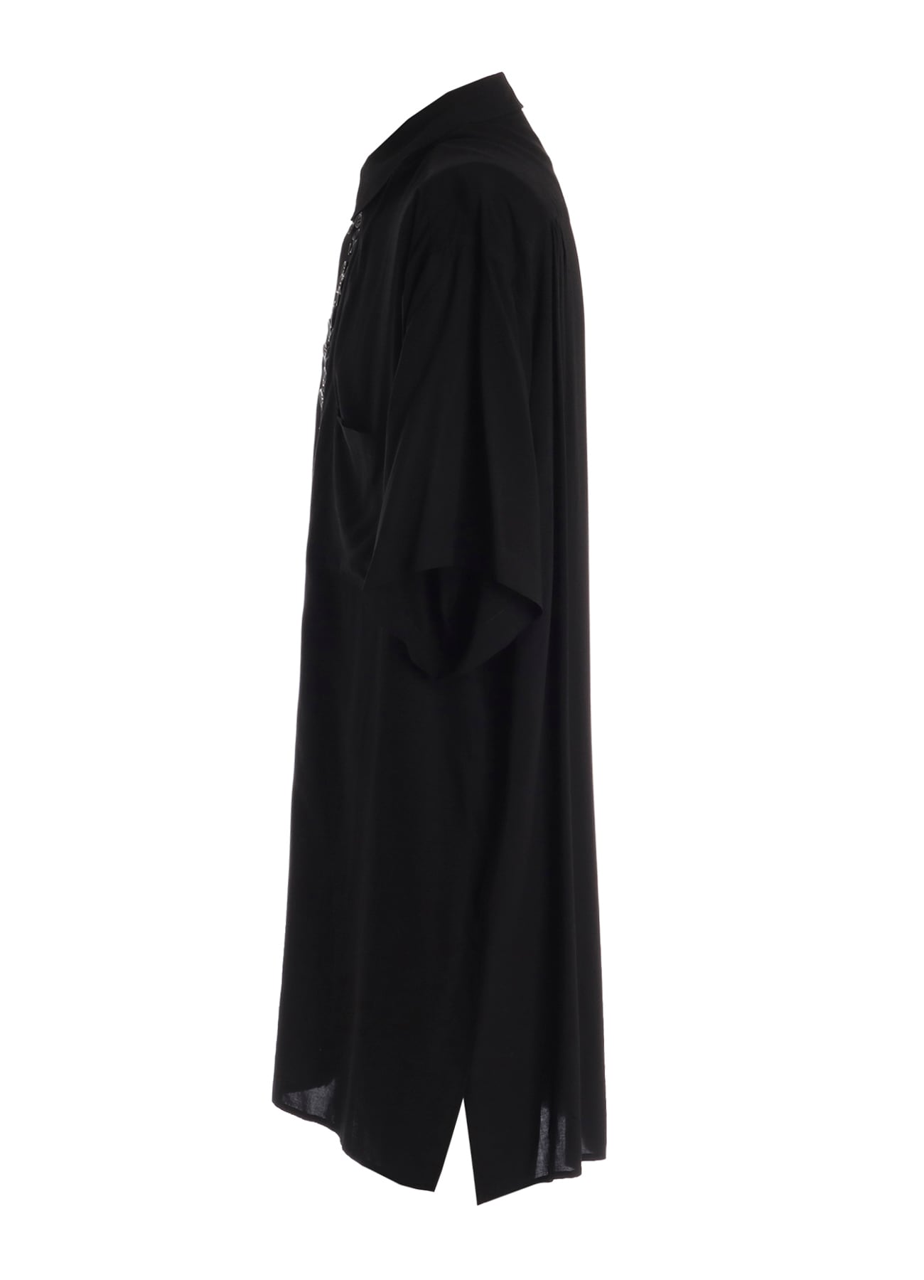 RAYON SHORT SLEEVE SHIRT WITH MANY BUTTONS