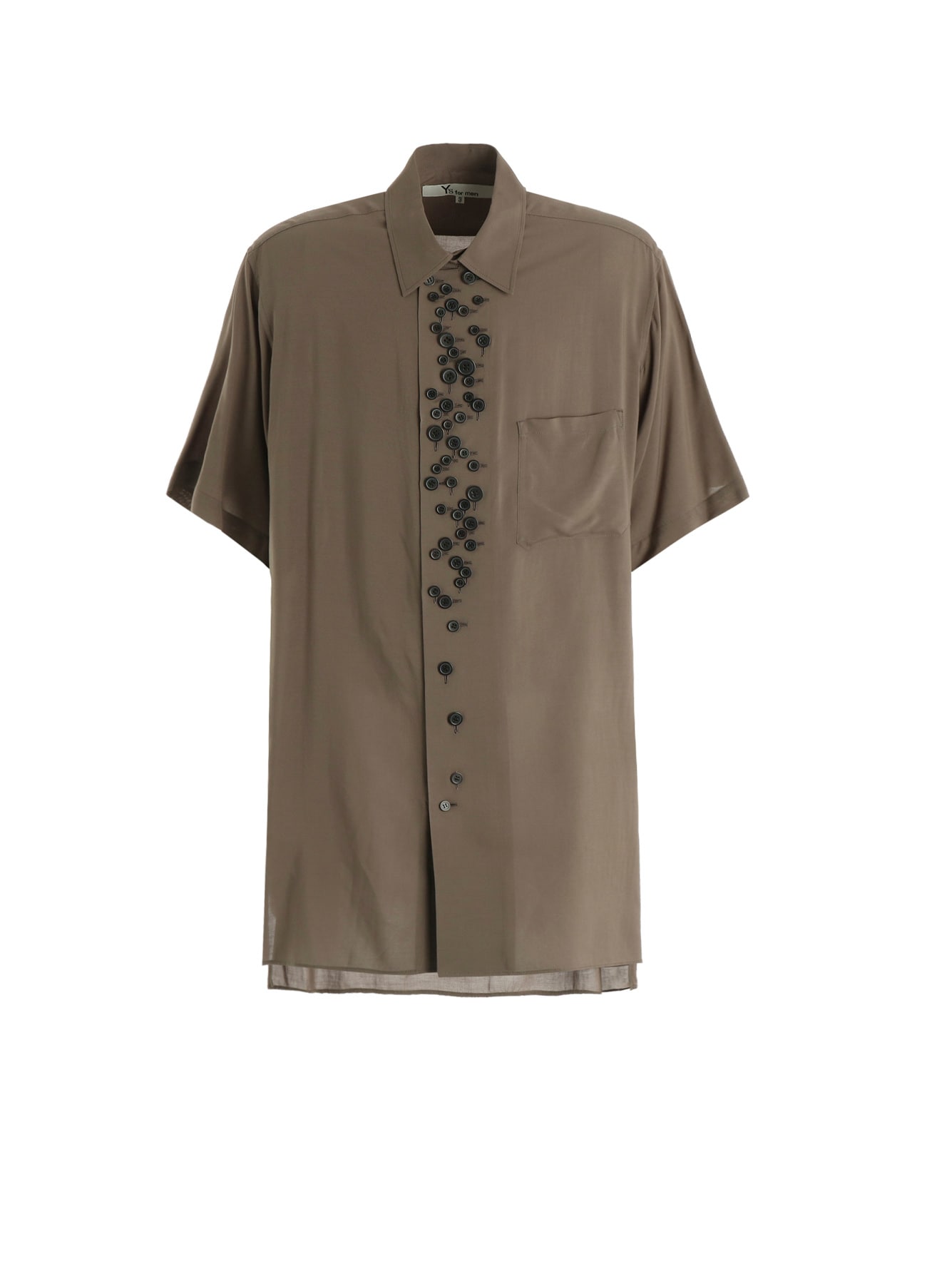 RAYON SHORT SLEEVE SHIRT WITH MANY BUTTONS
