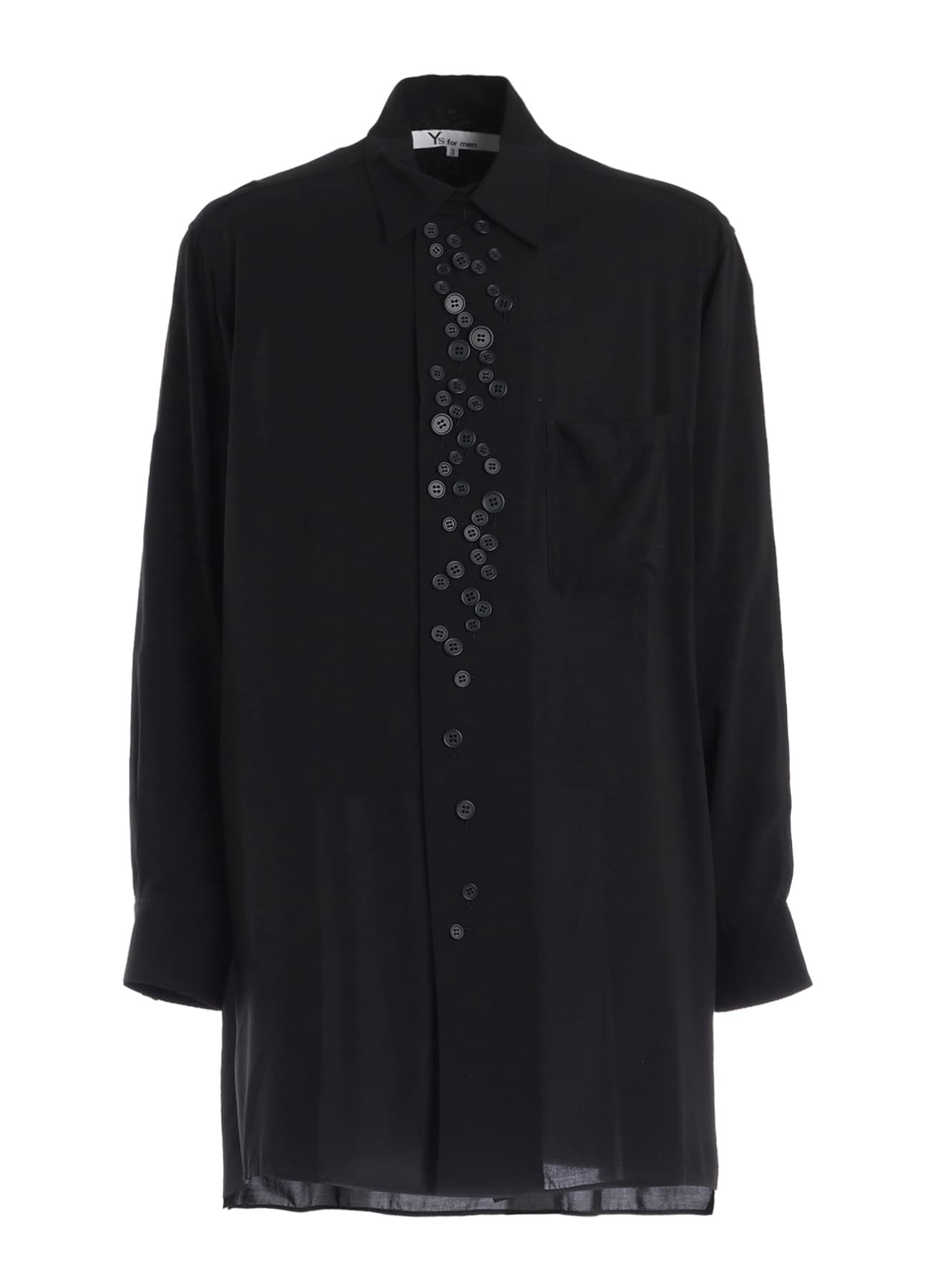 RAYON LONG SLEEVE SHIRT WITH MANY BUTTONS