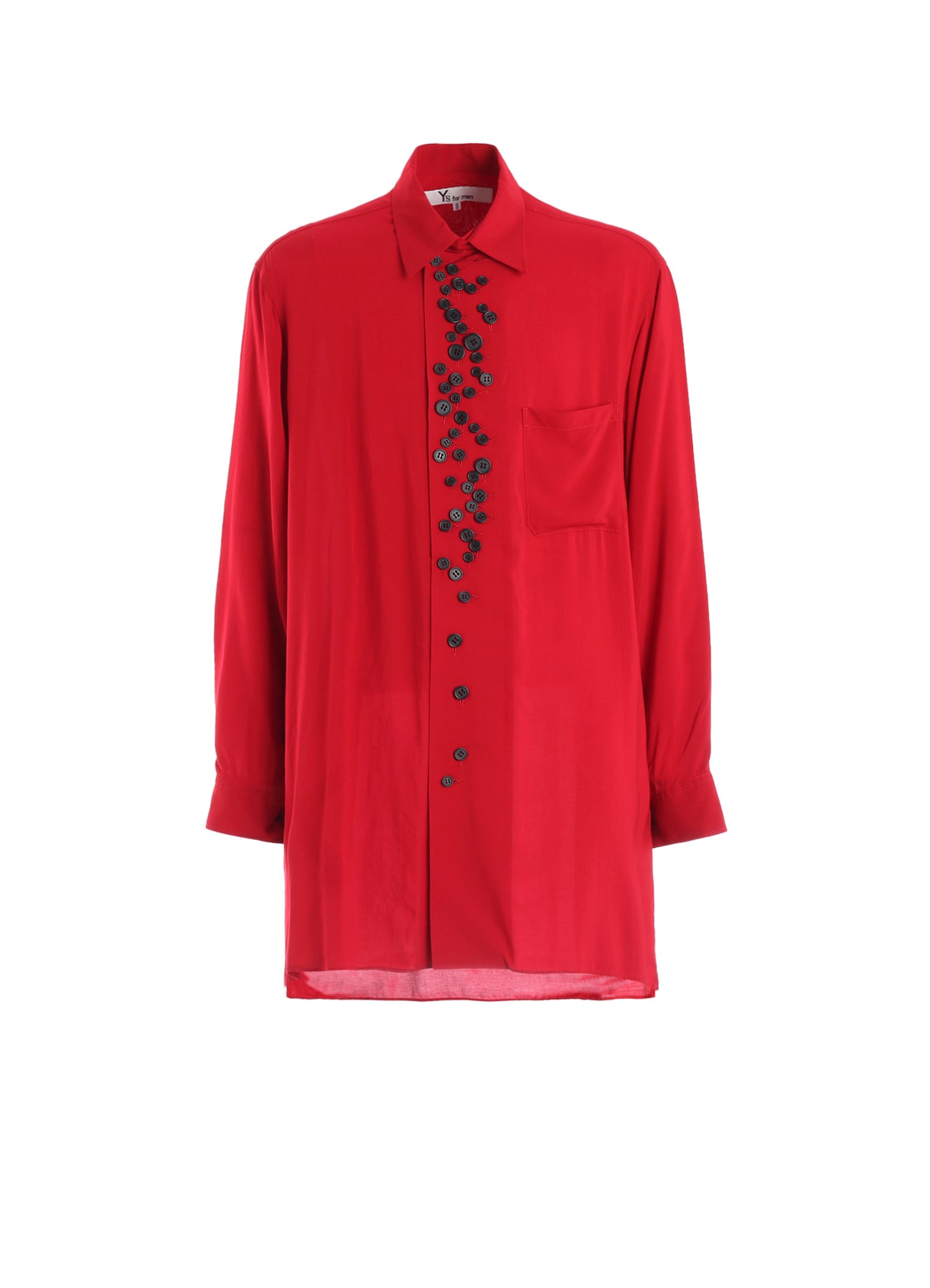 RAYON LONG SLEEVE SHIRT WITH MANY BUTTONS