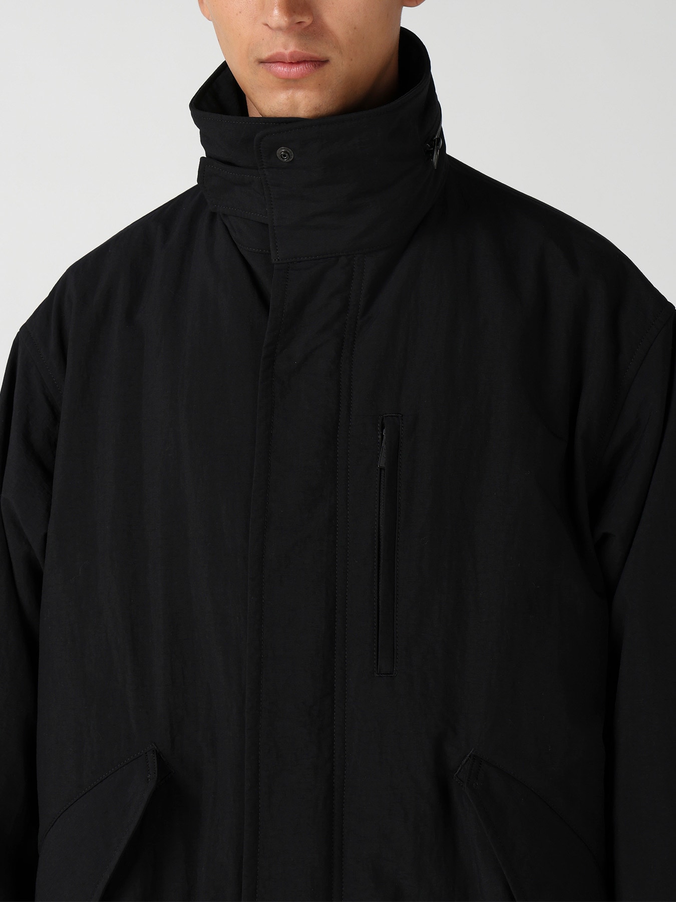 NYLON TASLAN MOD COAT WITH THINSULATE