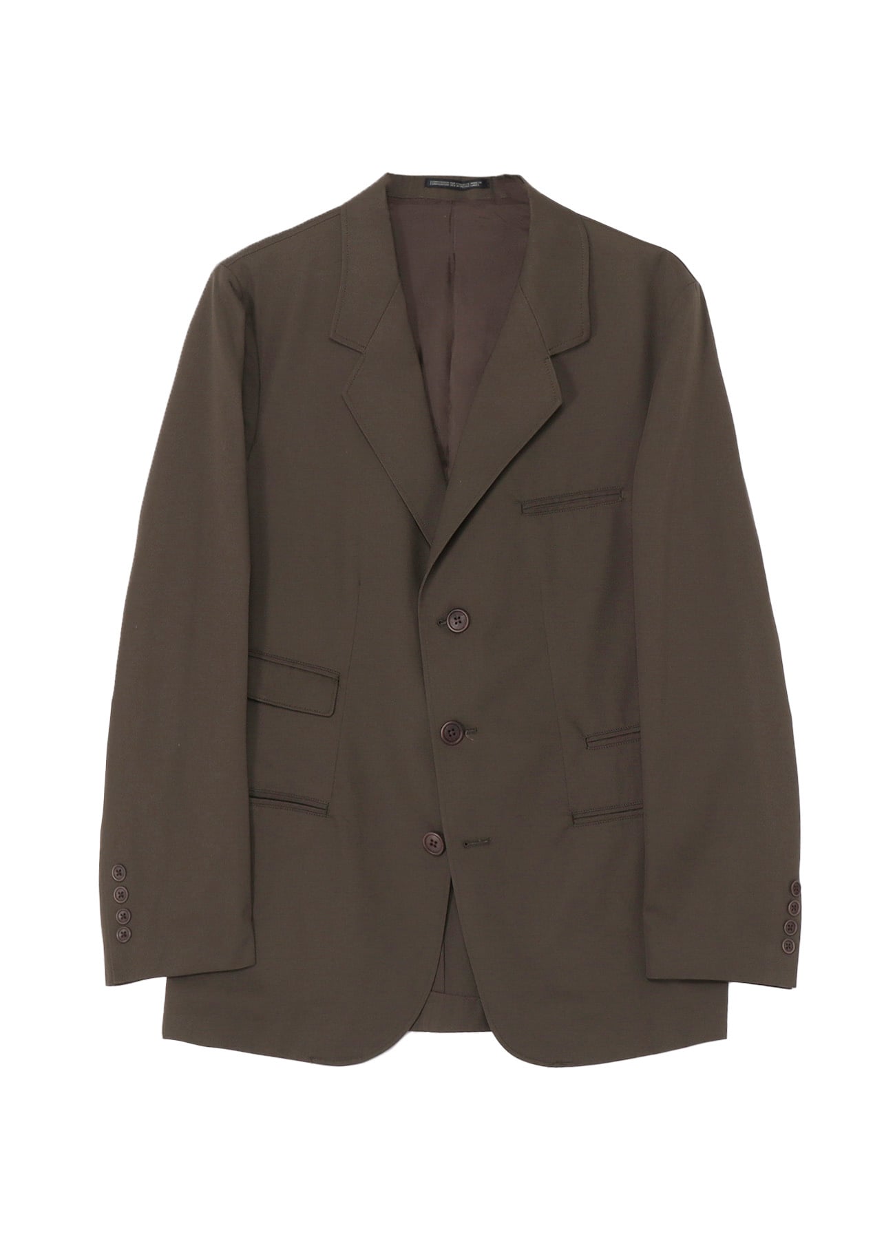 COTTON/POLYESTER TWILL 3-BUTTON JACKET