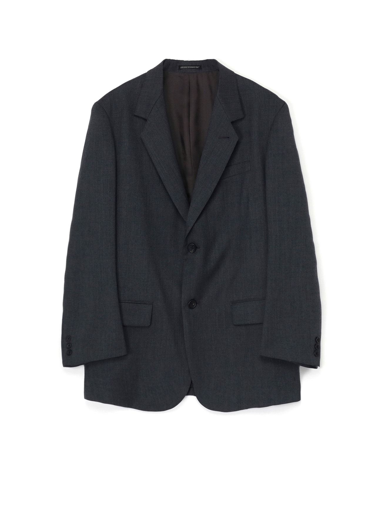 WOOL GABARDINE 2-BUTTON JACKET