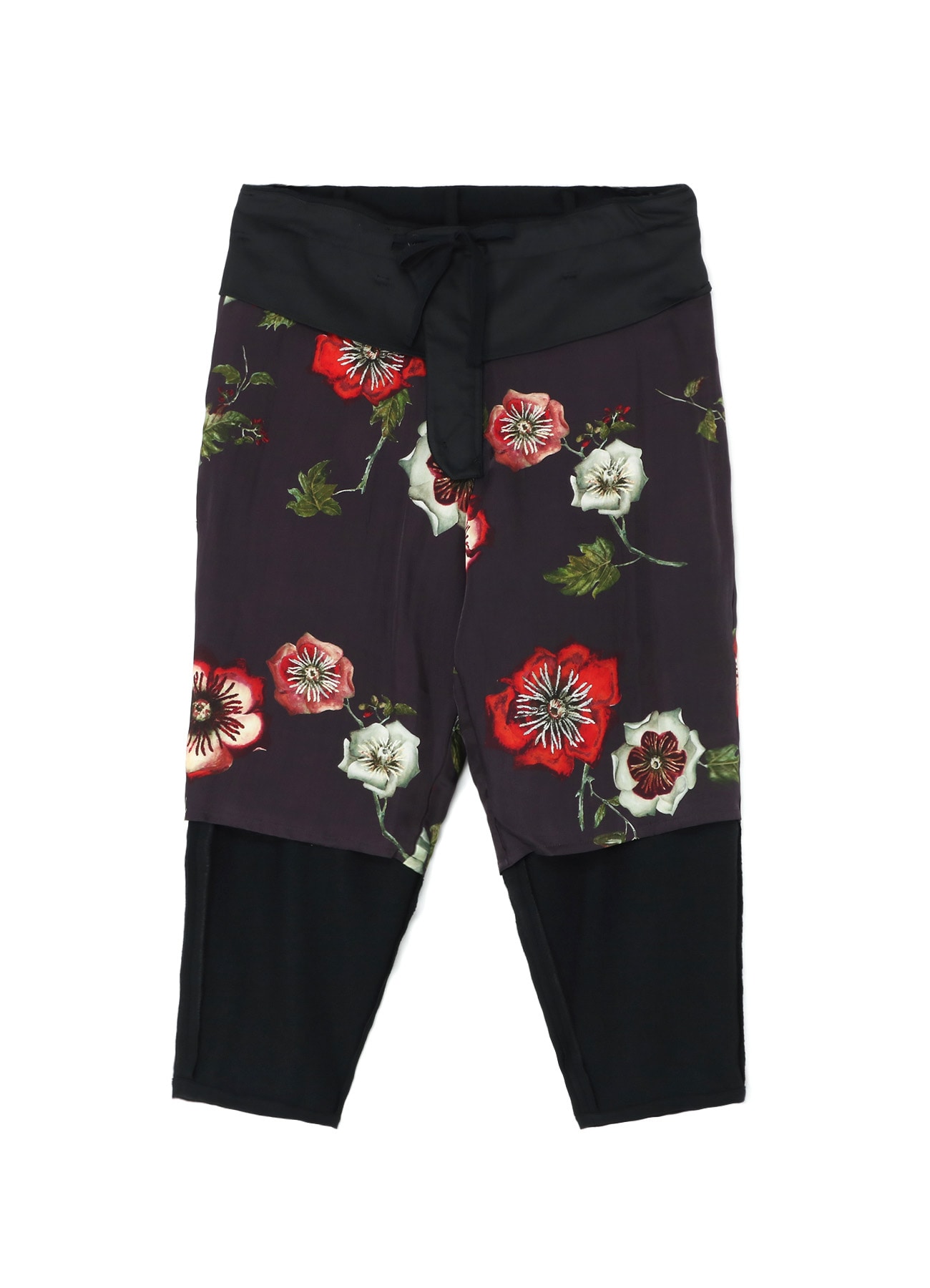 TACK PANTS WITH FLORAL LINING