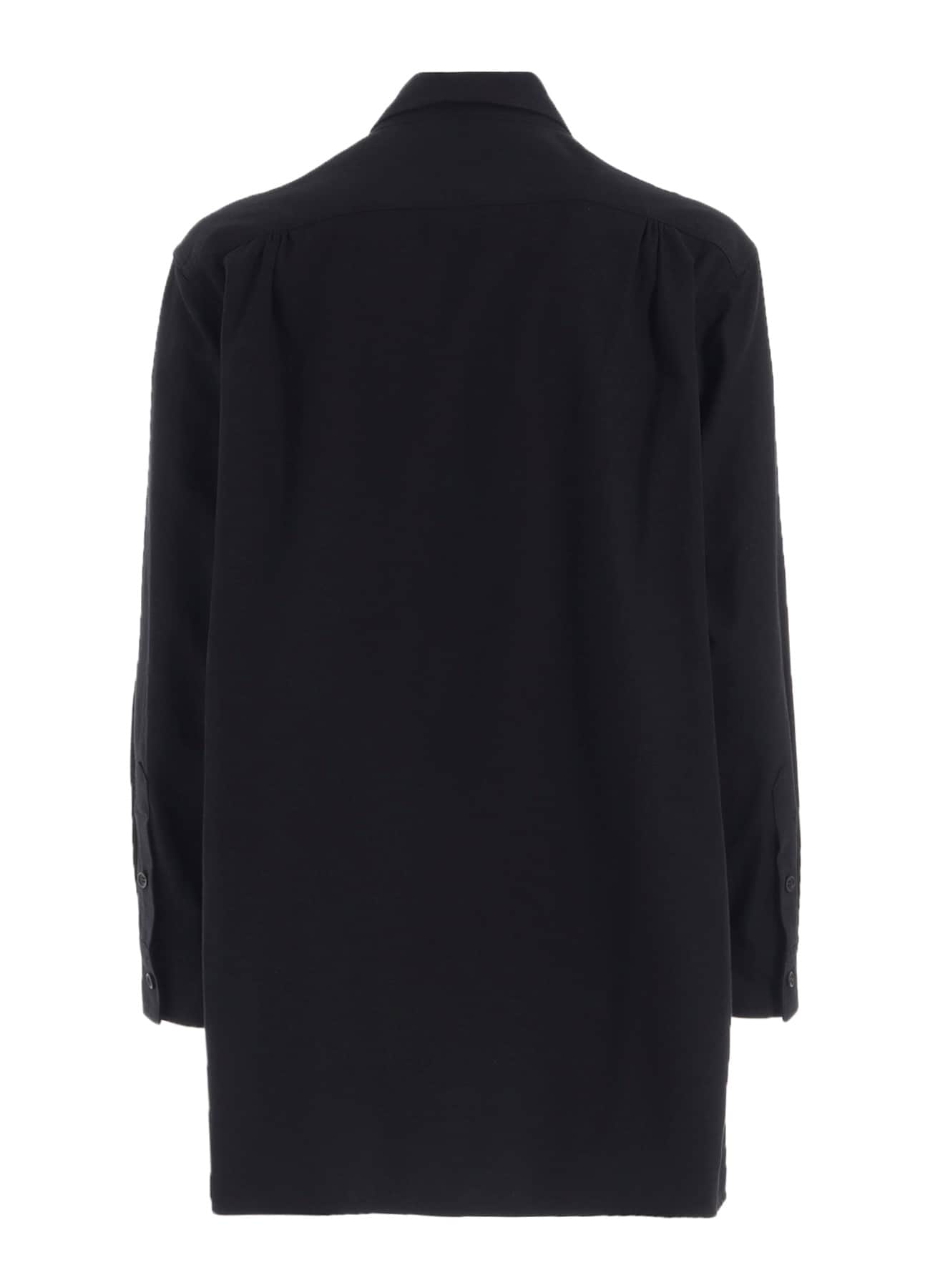 COTTON FLANNEL CHAIN STITCH FRONT ZIP SHIRT