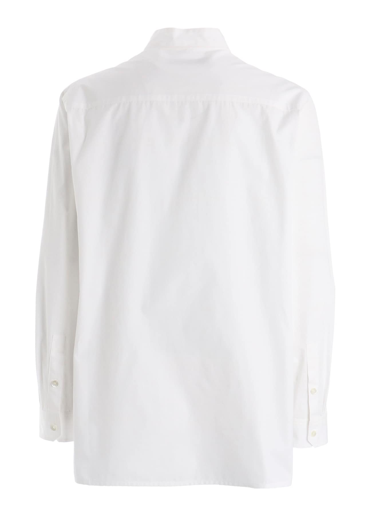 80/2 BROAD CHEST-PANELED STAND-COLLAR BLOUSE