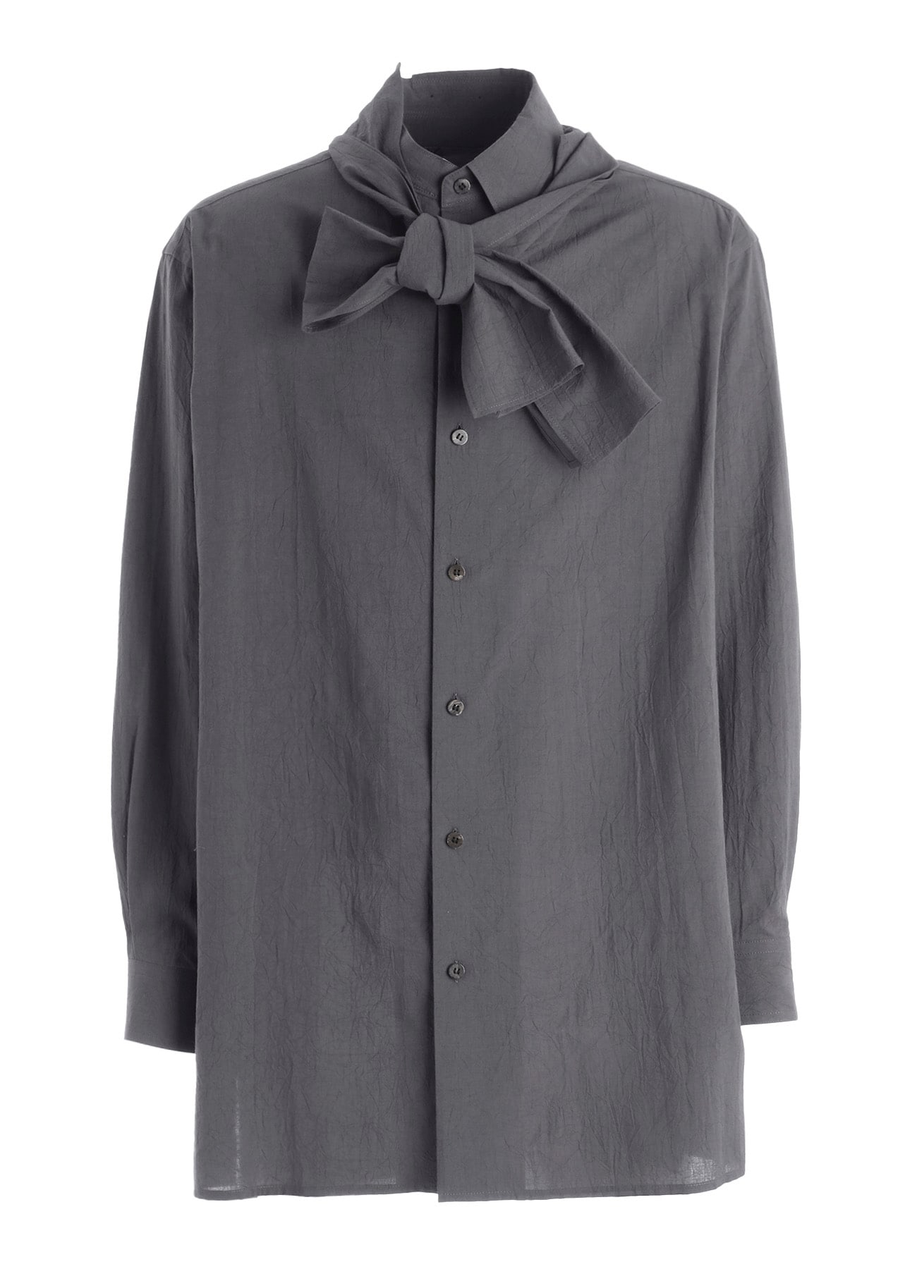 60 WRINKLE LAWN SCARF ATTACHED SHIRT