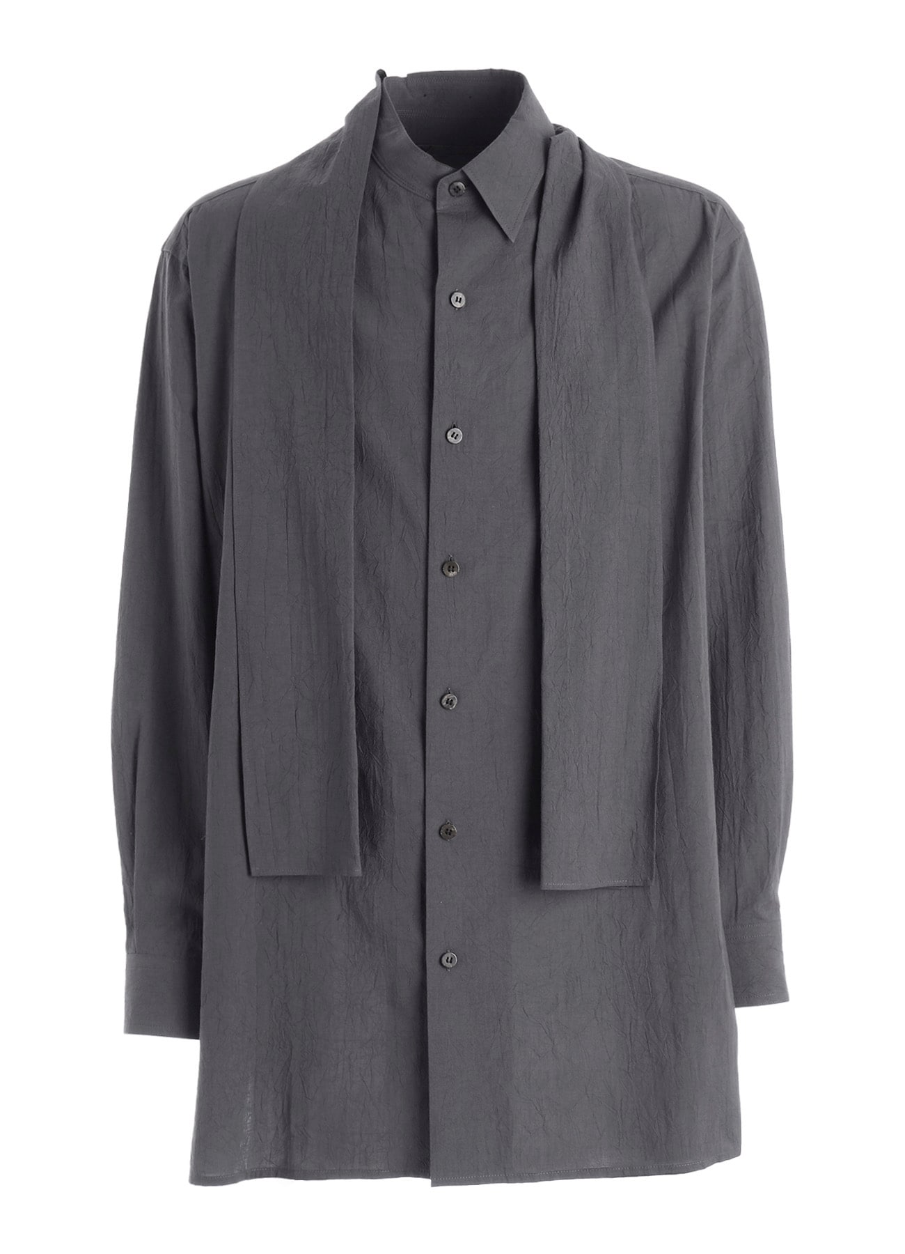 60 WRINKLE LAWN SCARF ATTACHED SHIRT