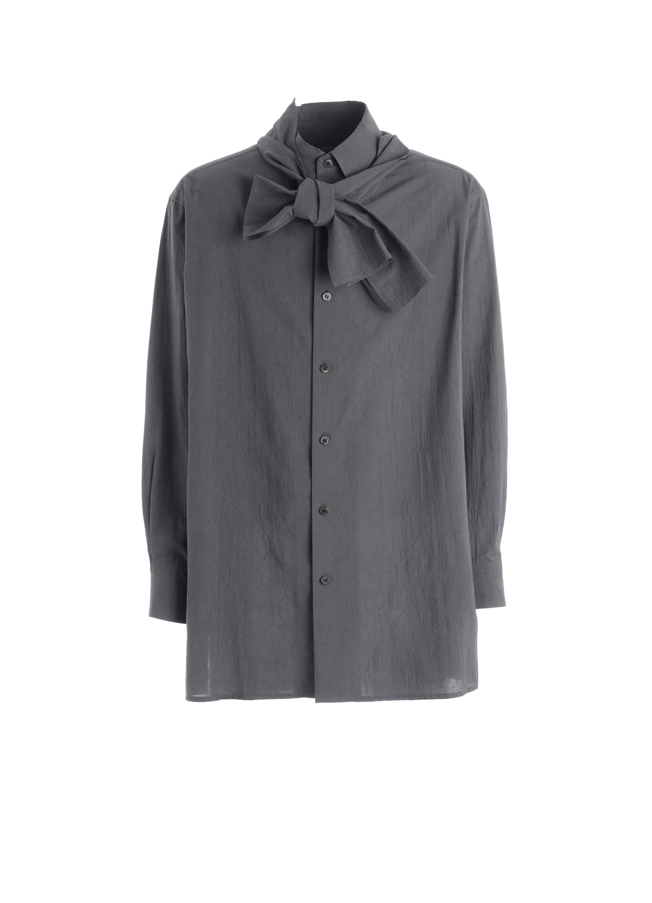 60 WRINKLE LAWN SCARF ATTACHED SHIRT