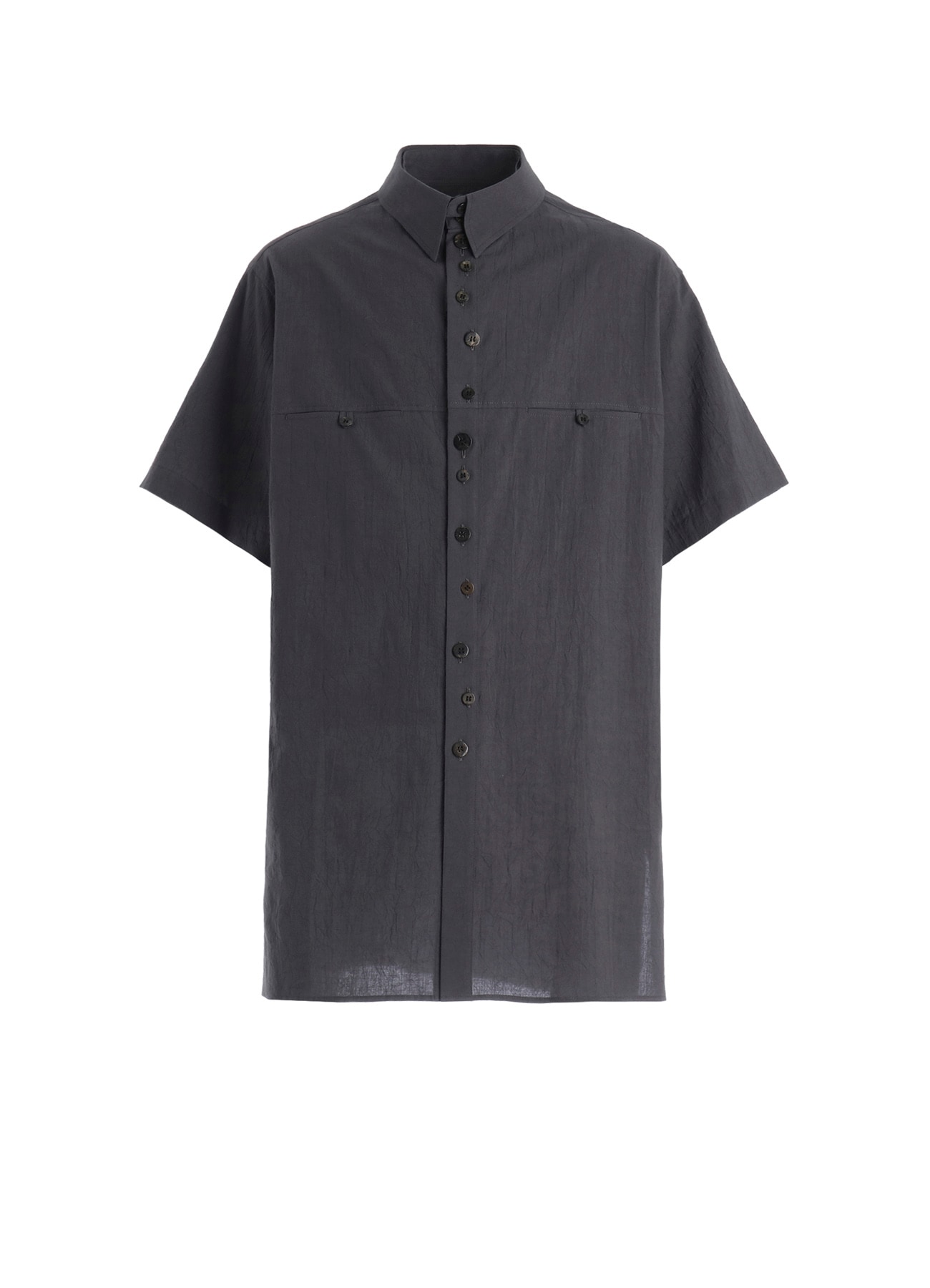 60 WRINKLE LAWN SHORT SLEEVE SHIRT WITH RANDOM BUTTONS