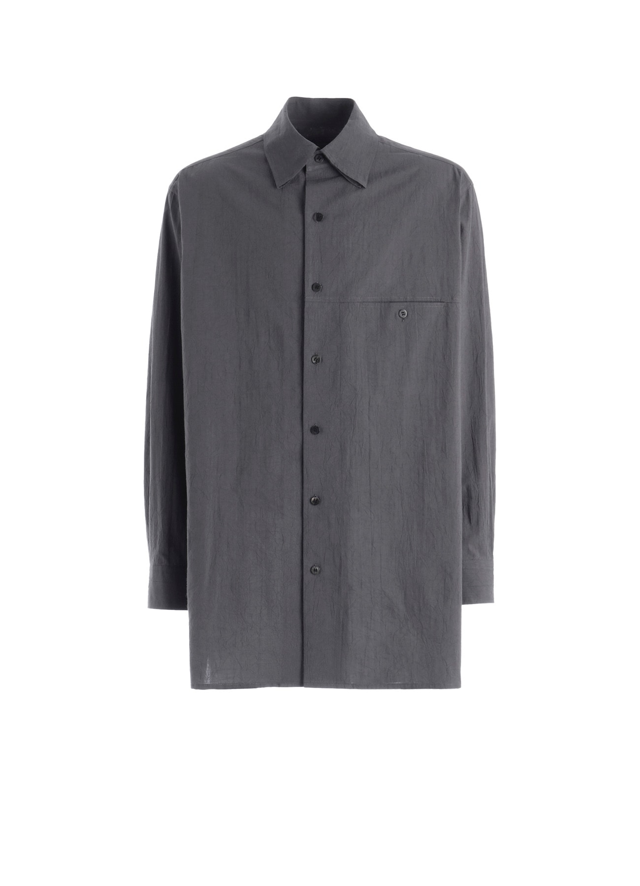 60 WRINKLE LAWN SINGLE ROLL COLLAR SHIRT