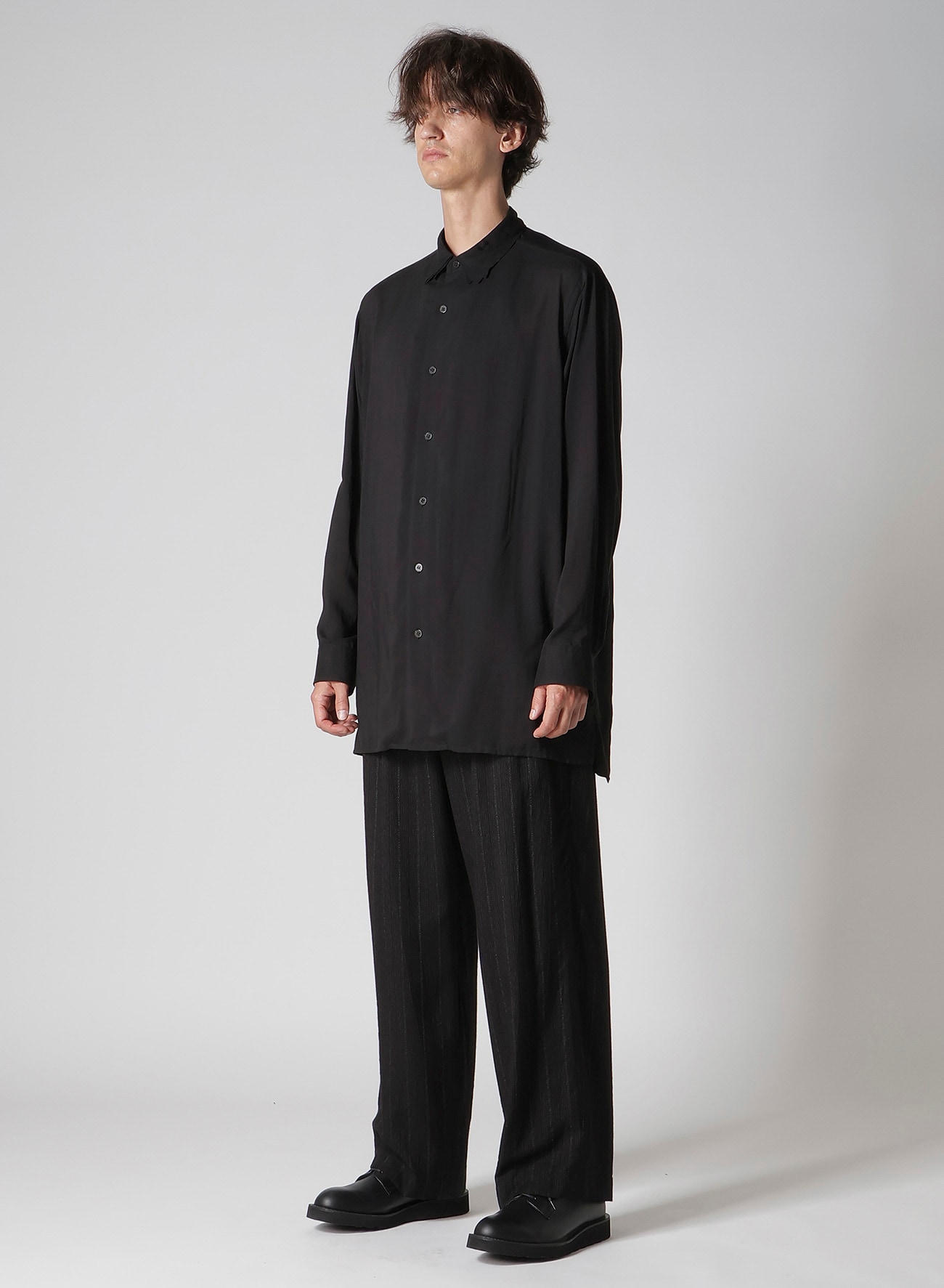 CELLULOSE LAWN TRIPLE COLLAR BLOUSE