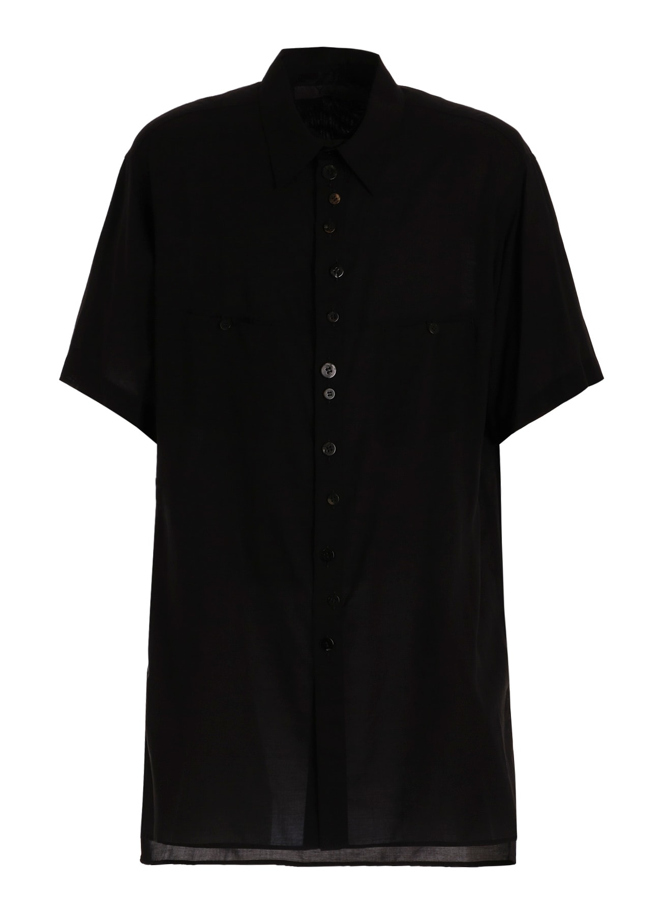 【PIECE UNIQUE】CELLULOSE LAWN SHORT-SLEEVE SHIRT WITH RANDOM BUTTONS