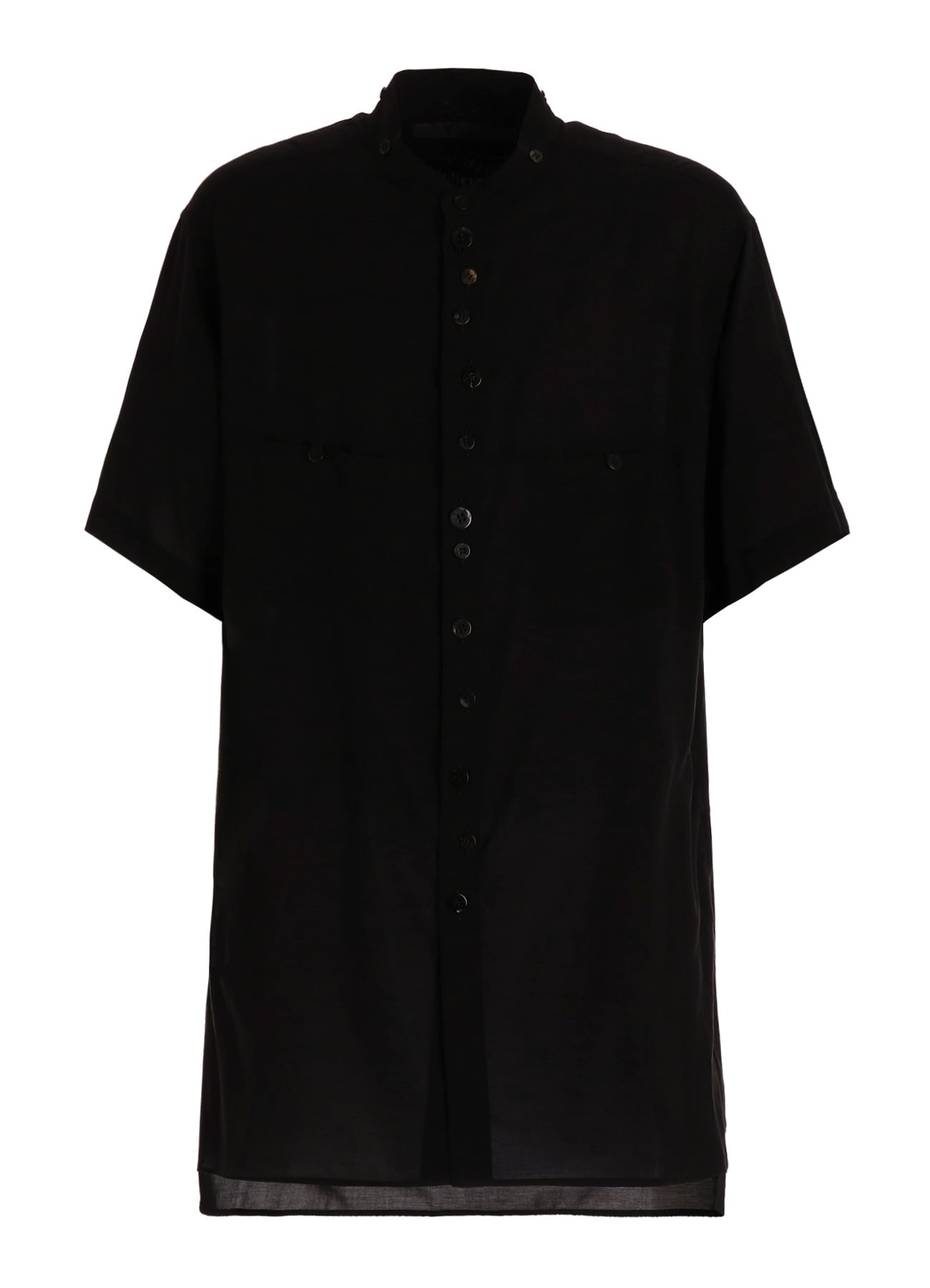 【PIECE UNIQUE】CELLULOSE LAWN SHORT-SLEEVE SHIRT WITH RANDOM BUTTONS