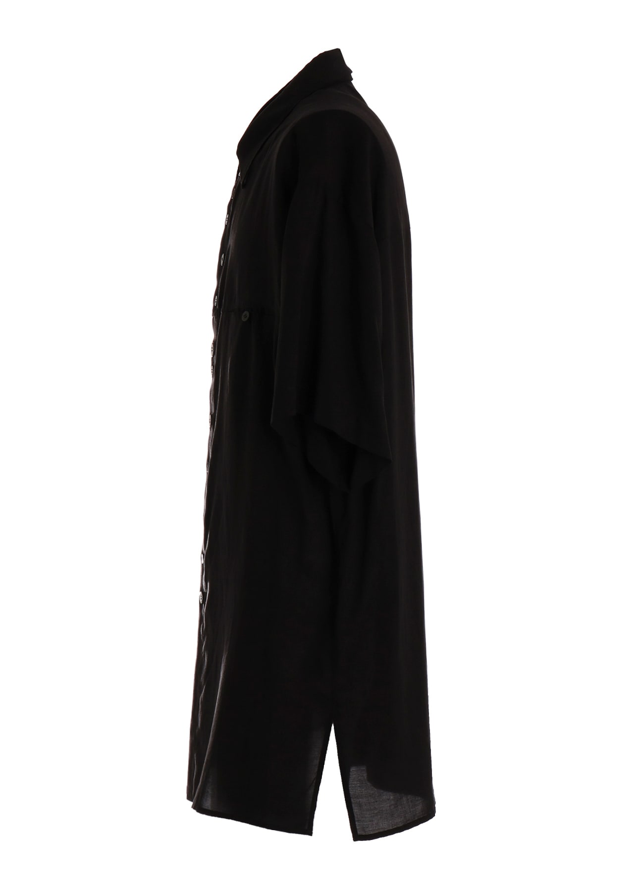 【PIECE UNIQUE】CELLULOSE LAWN SHORT-SLEEVE SHIRT WITH RANDOM BUTTONS