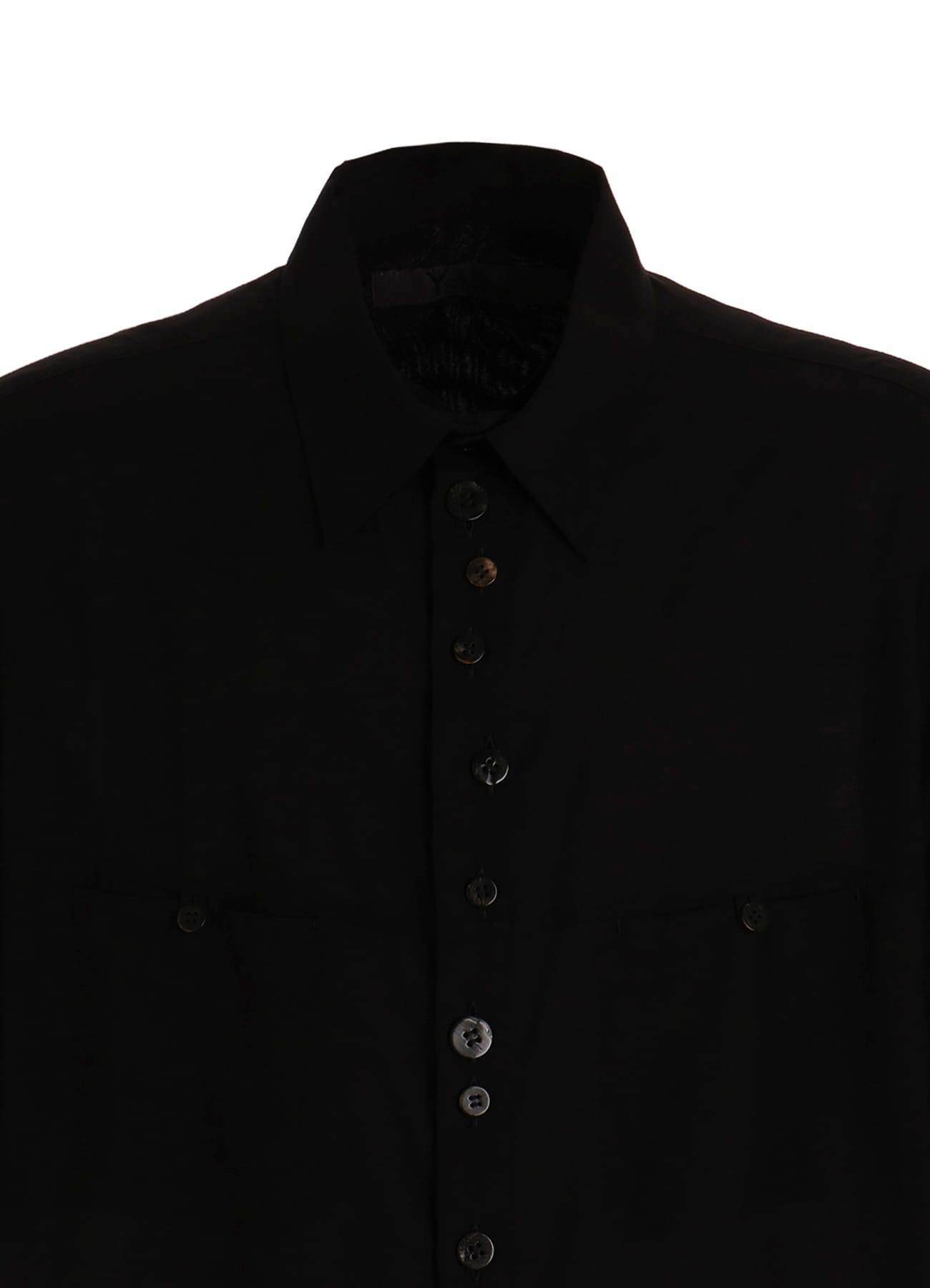 【PIECE UNIQUE】CELLULOSE LAWN SHORT-SLEEVE SHIRT WITH RANDOM BUTTONS