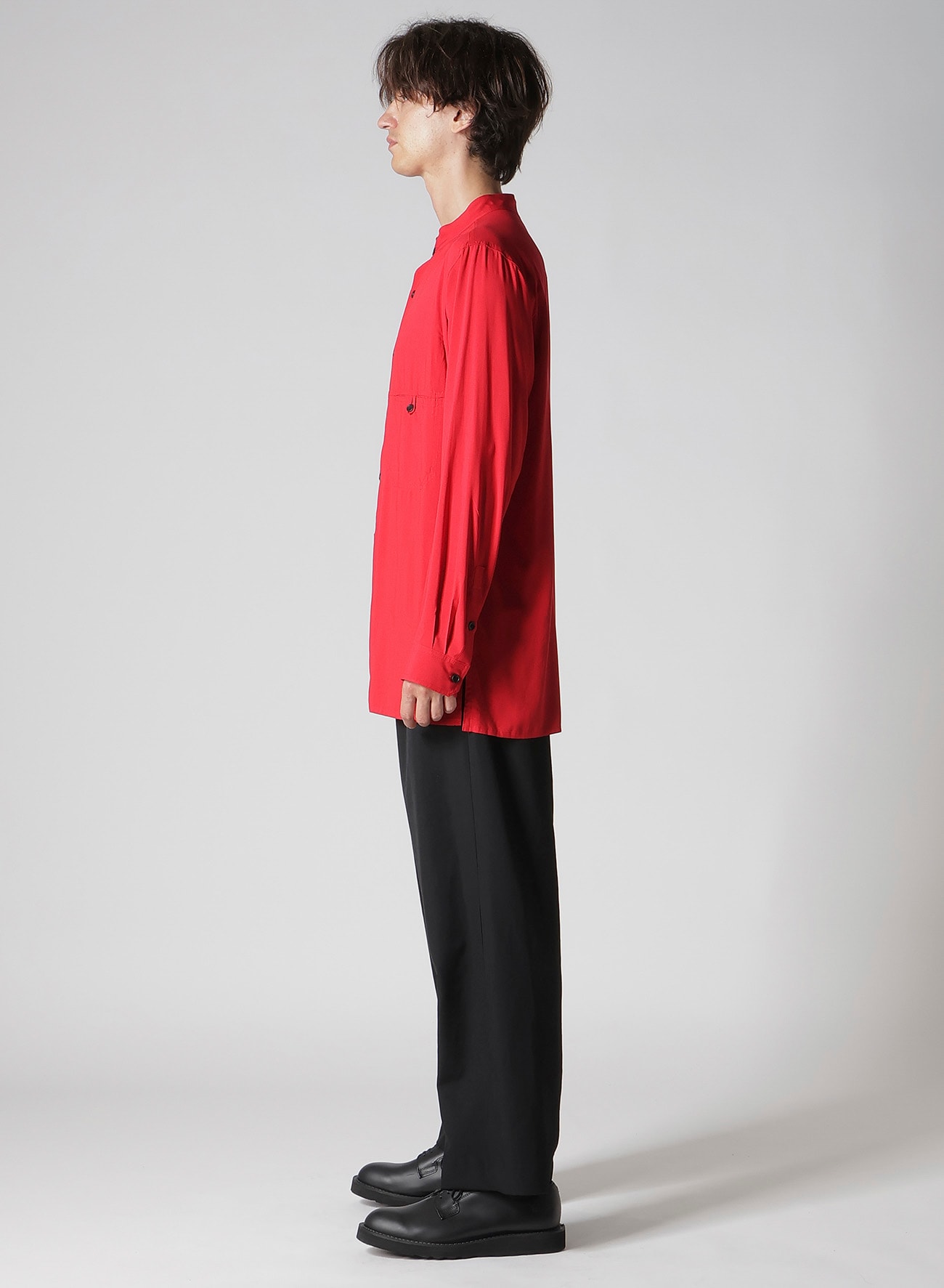 KHADI PANEL STAND COLLAR SHIRT