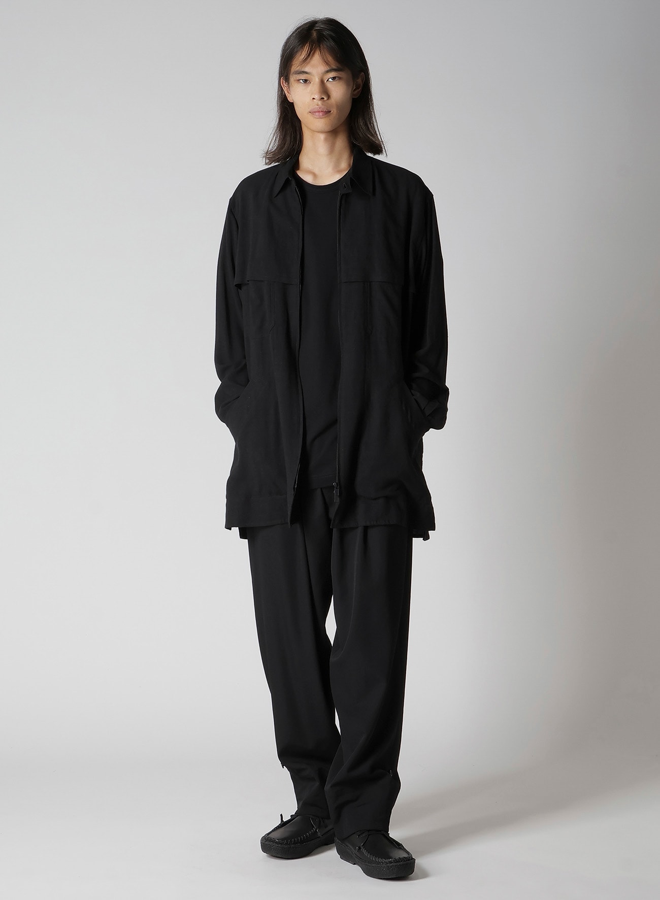 RY/LI CLOTH FRONT ZIP SHIRT