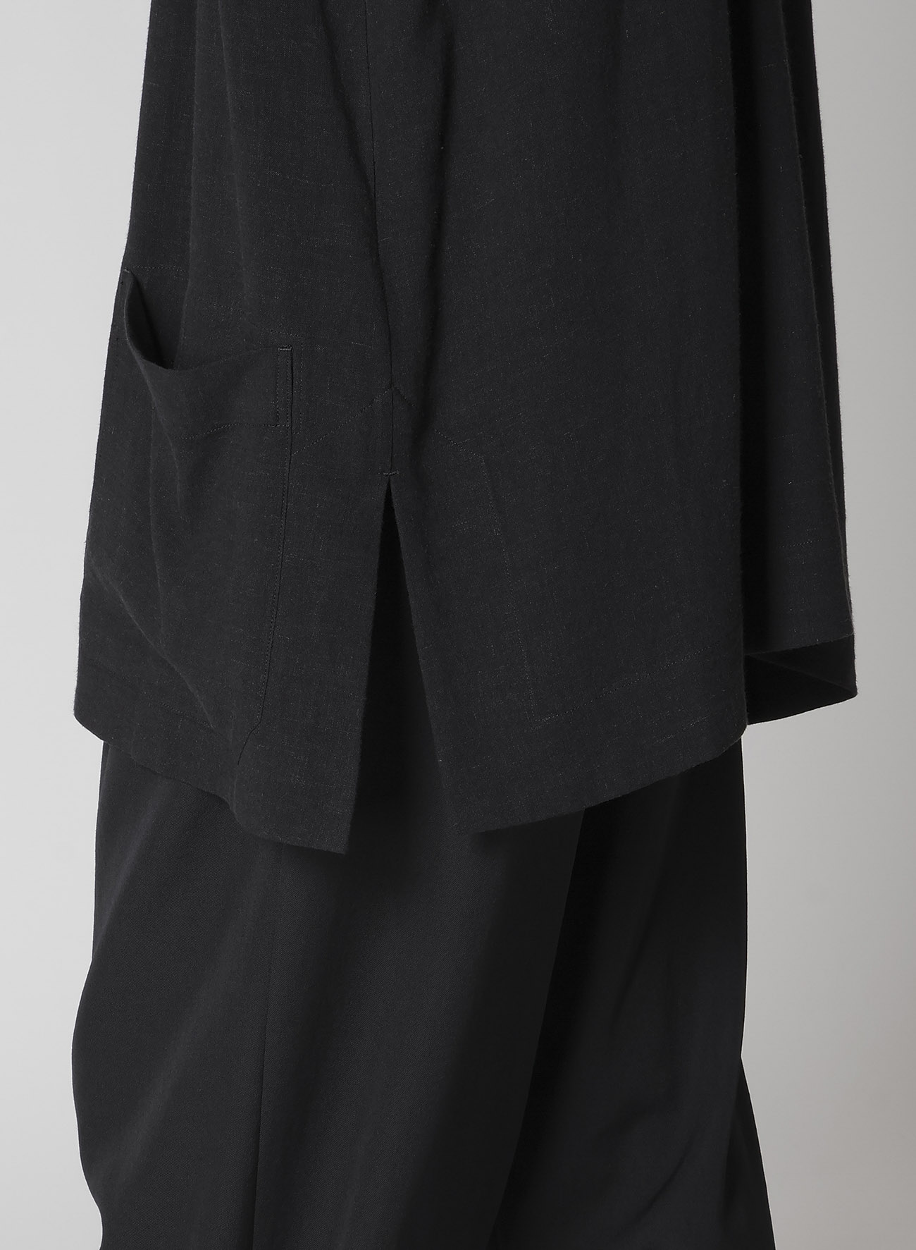 RY/LI CLOTH CHINA BUTTON STAND COLLAR SHIRT