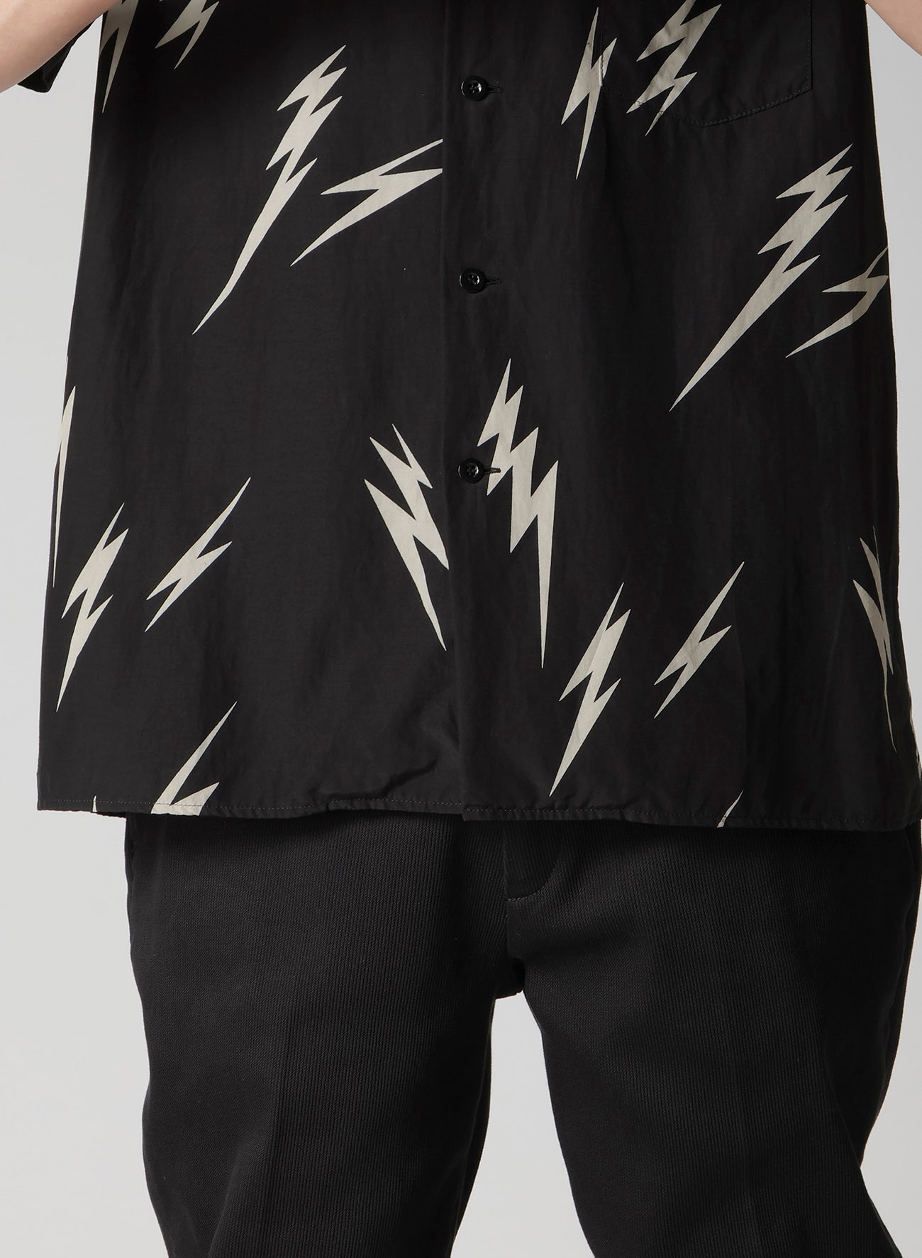 【Y's for men × MASSES】THUNDER BLEACH DYED SHORT SLEEVE SHIRT