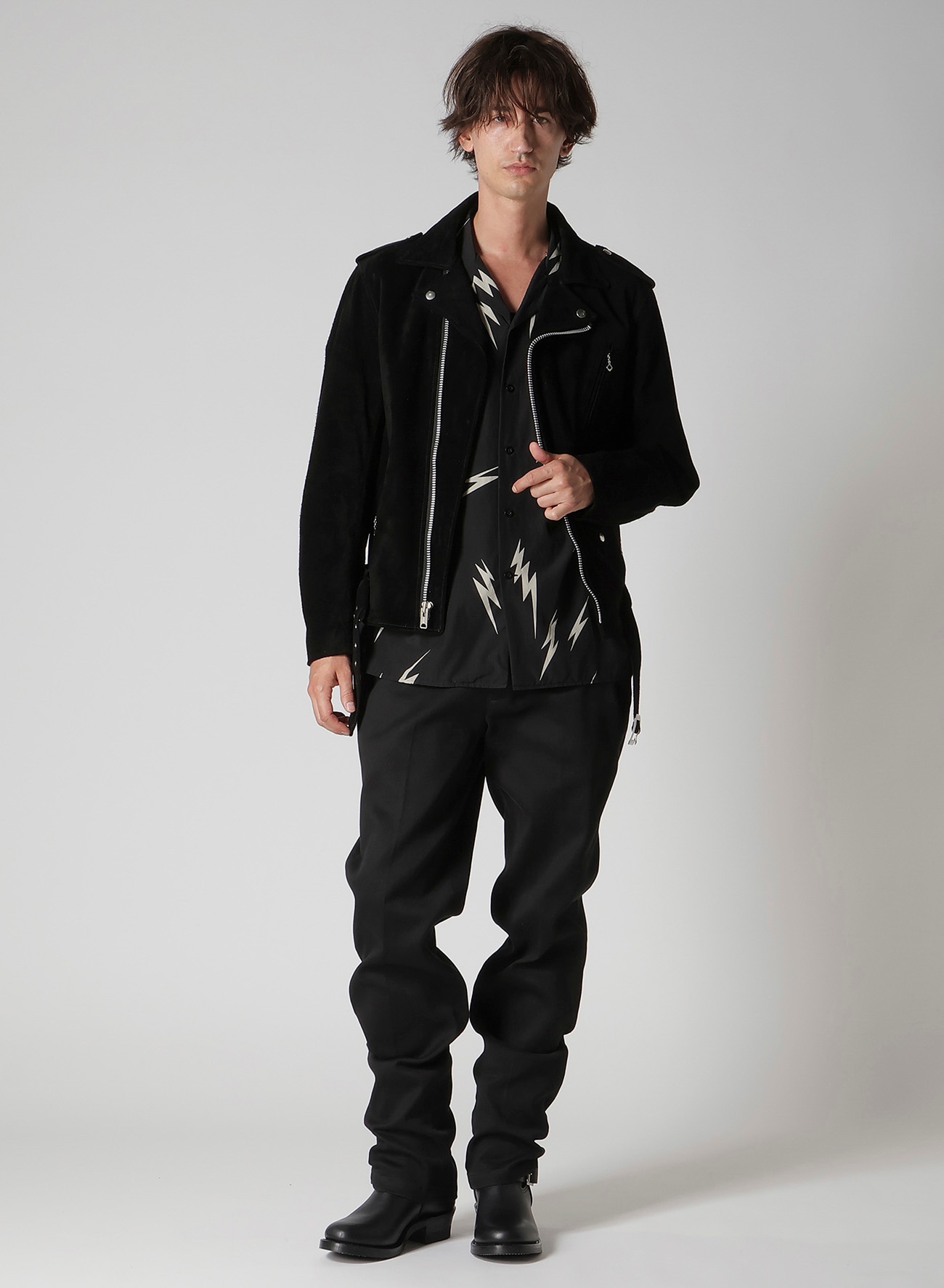 【Y's for men × MASSES】THUNDER BLEACH DYED SHORT SLEEVE SHIRT