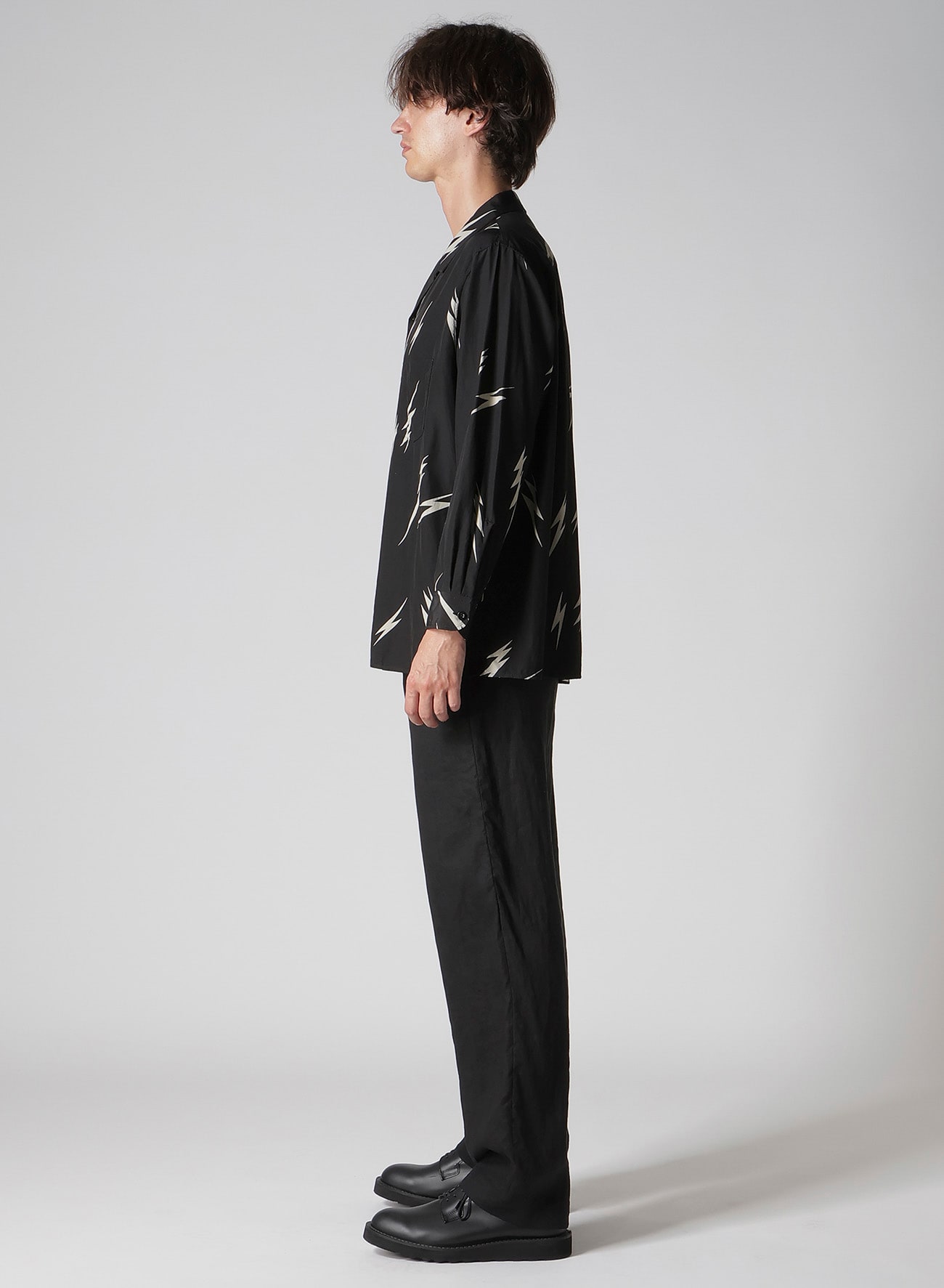 【Y's for men × MASSES】THUNDER BLEACH DYED LONG SLEEVE SHIRT