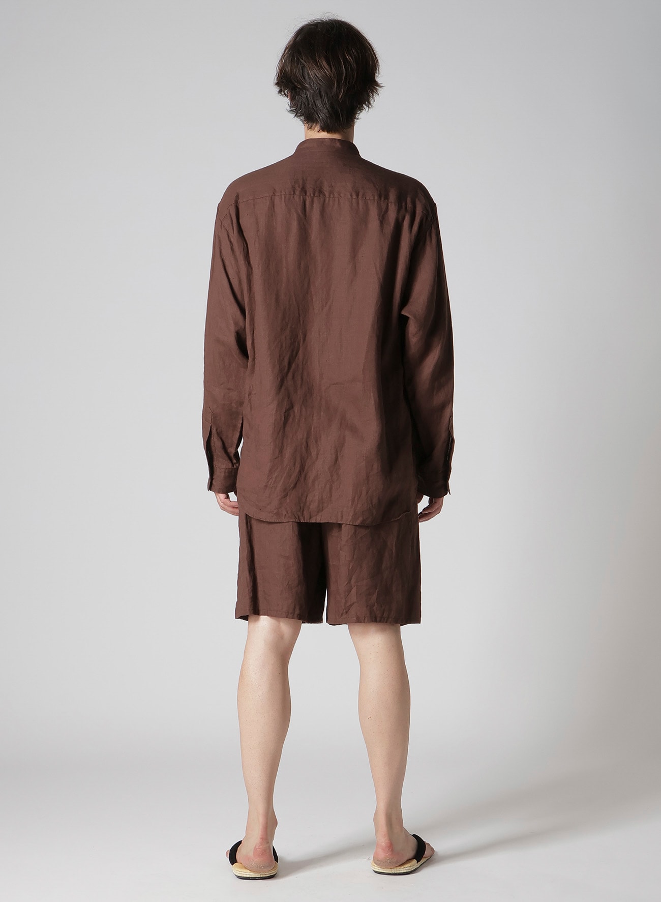 【Y's for men × MASSES】LINEN STAND COLLAR SHIRT