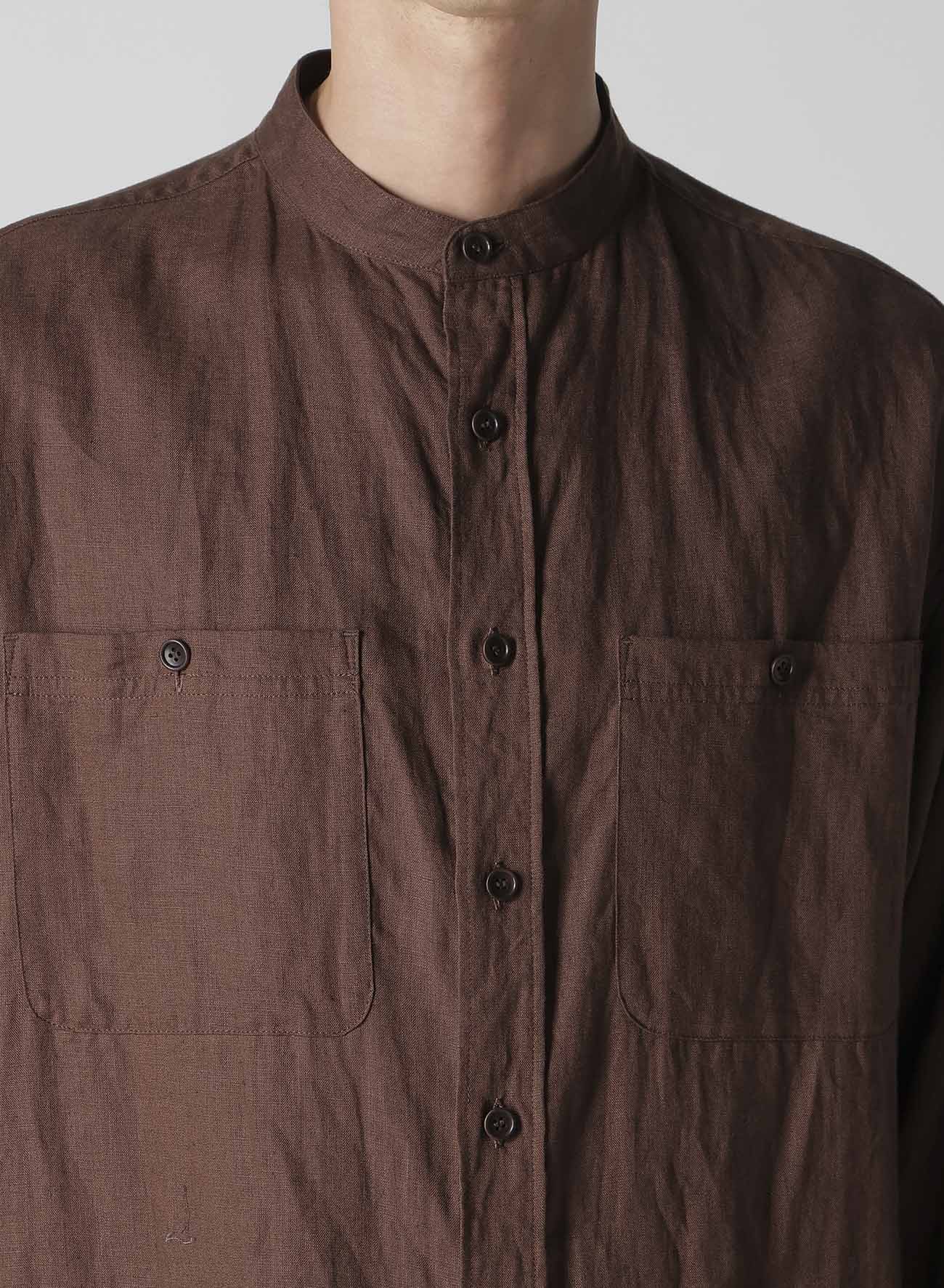 【Y's for men × MASSES】LINEN STAND COLLAR SHIRT