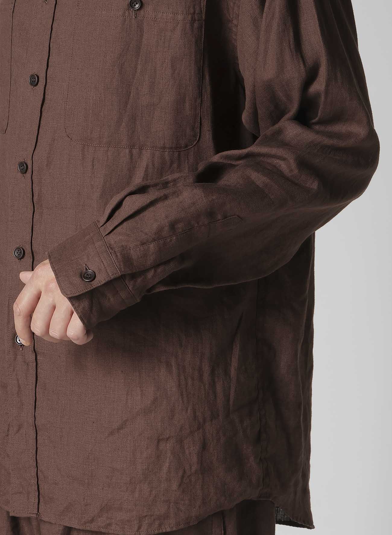 【Y's for men × MASSES】LINEN STAND COLLAR SHIRT