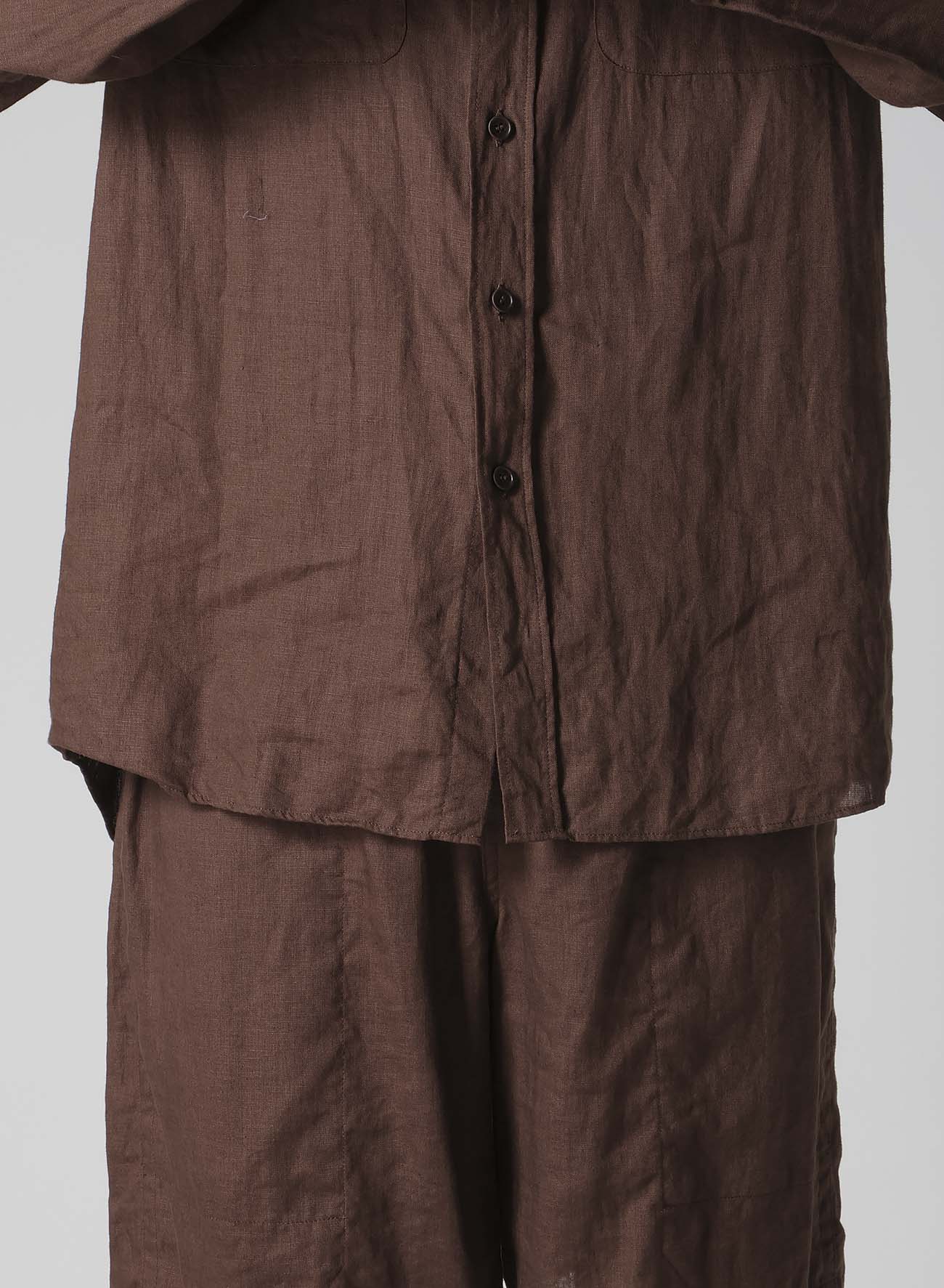 【Y's for men × MASSES】LINEN STAND COLLAR SHIRT