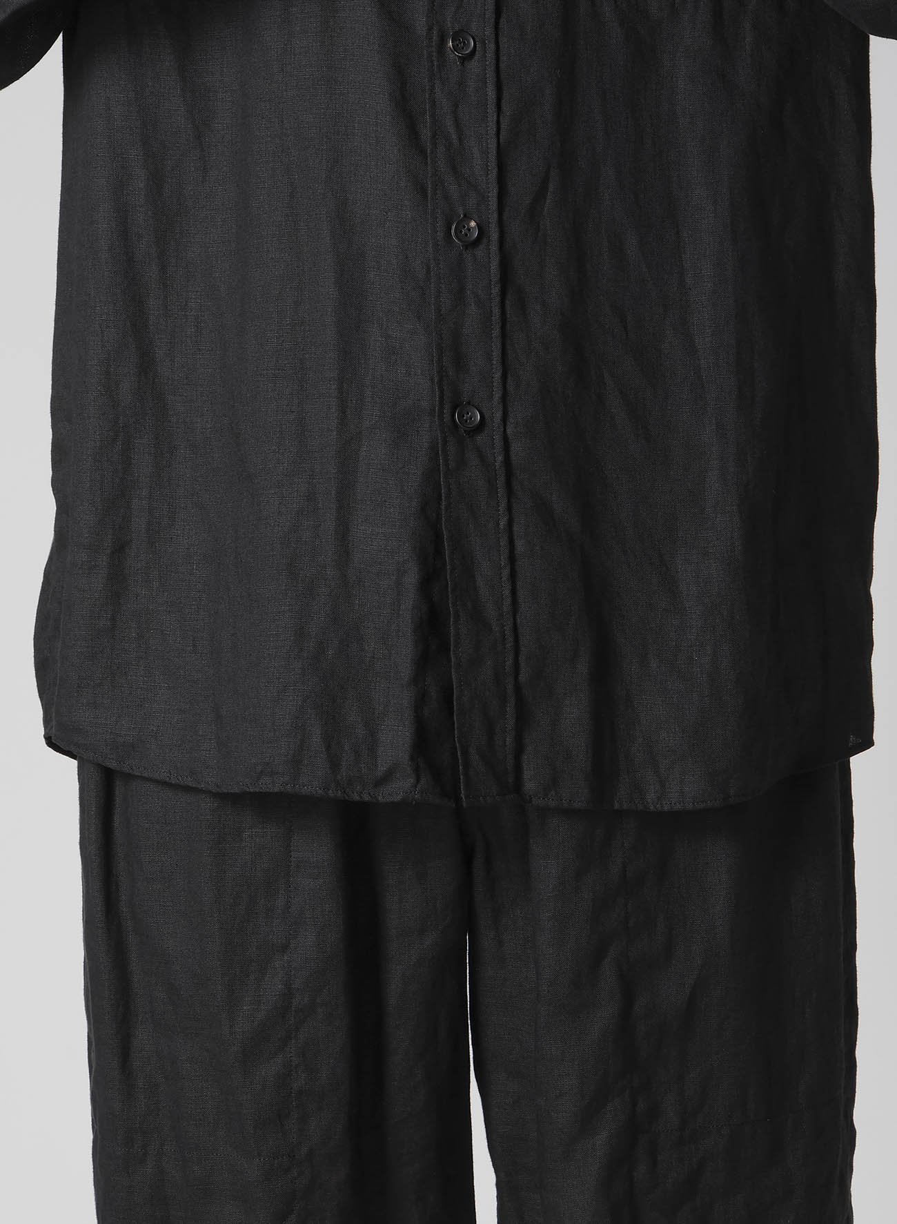 【Y's for men × MASSES】LINEN STAND COLLAR SHIRT