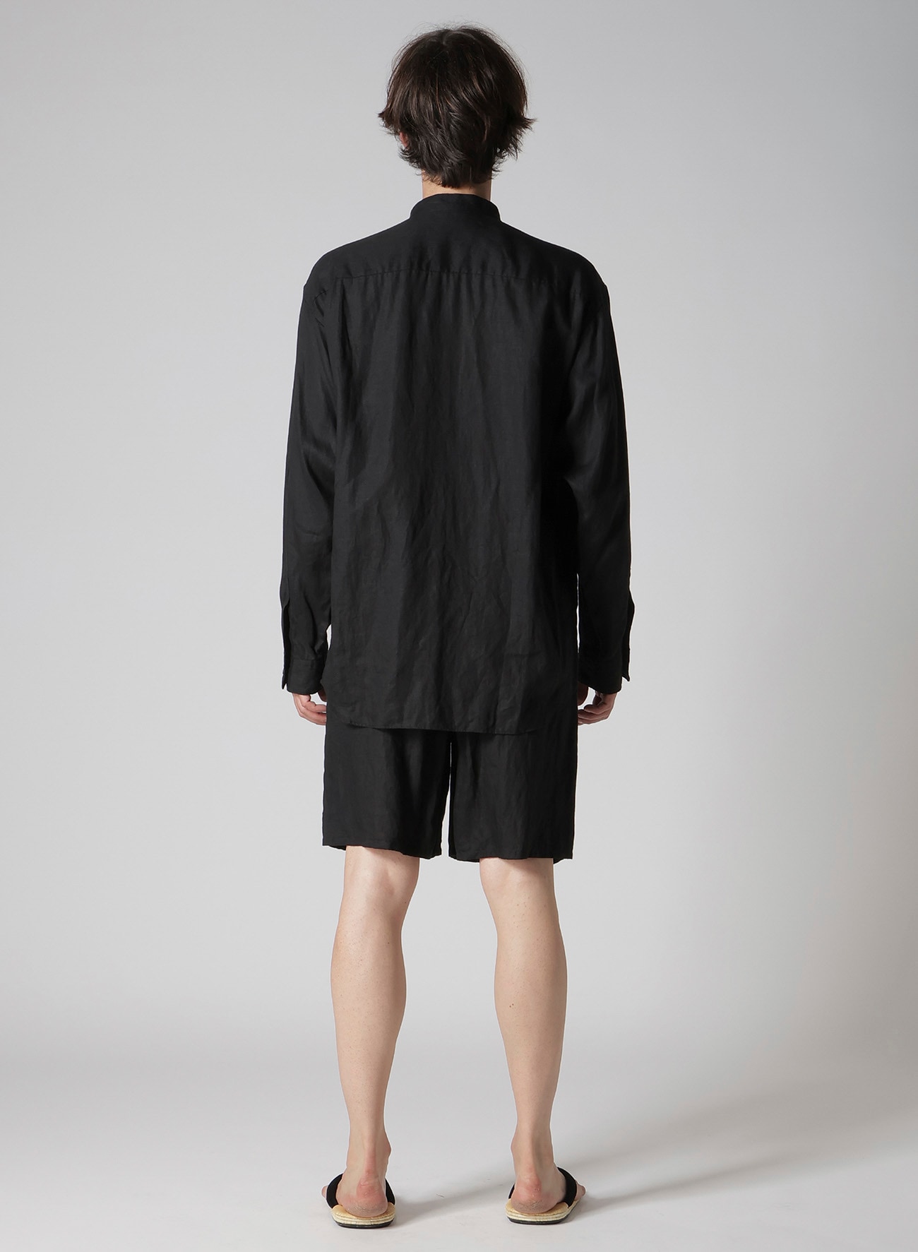 【Y's for men × MASSES】LINEN STAND COLLAR SHIRT