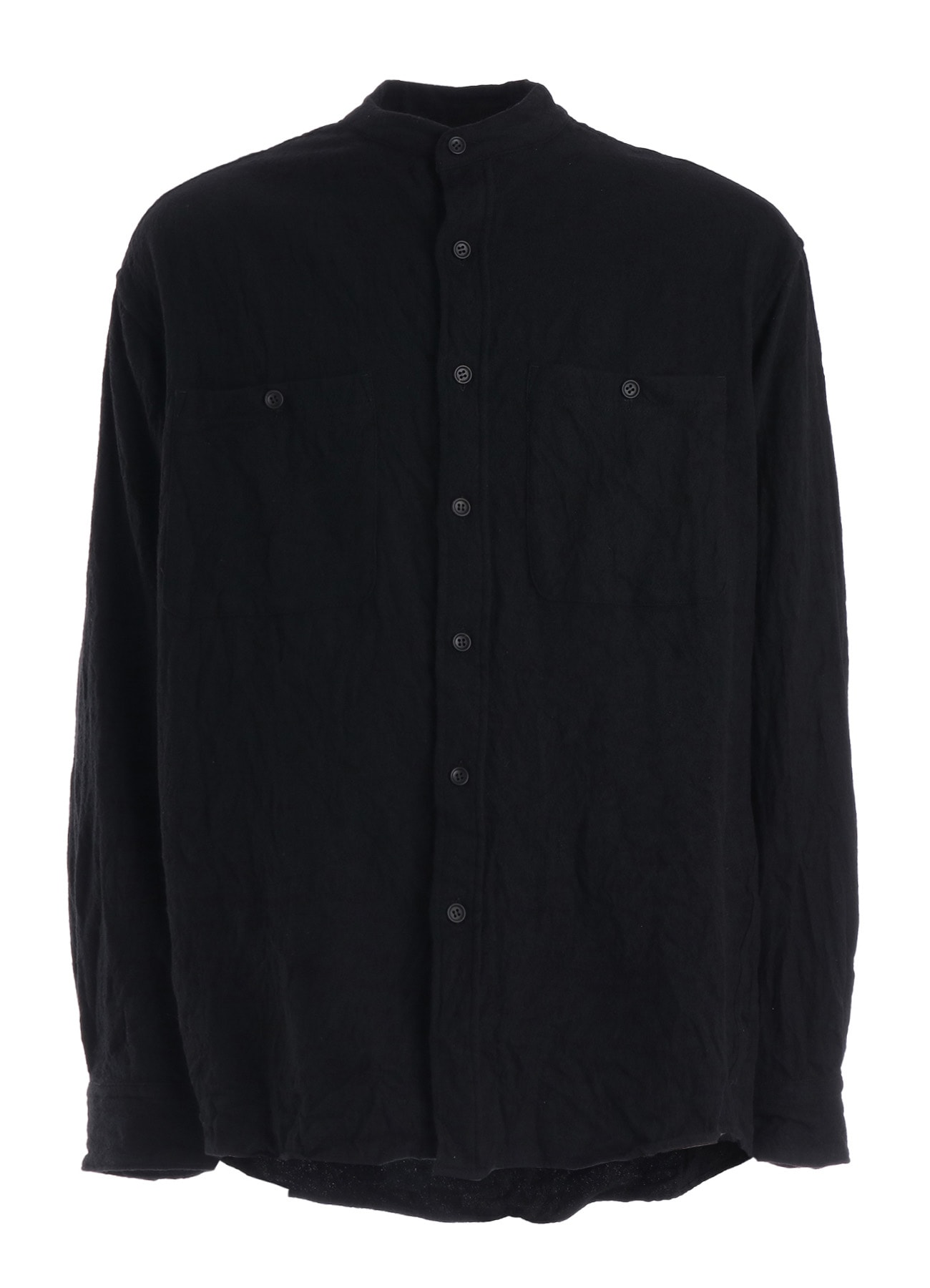 【Y's for men × MASSES】 SHRINK SERGE STAND COLLAR SHIRT